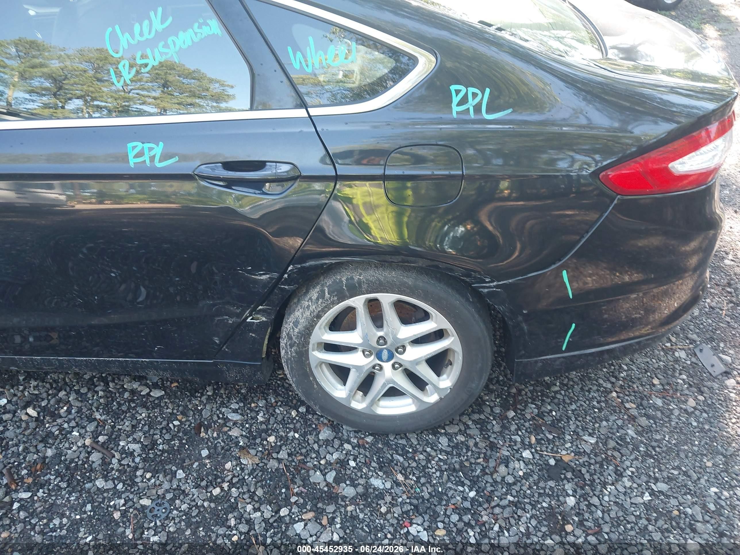 2013 Ford Fusion Se Black vin: 3FA6P0HR1DR193683