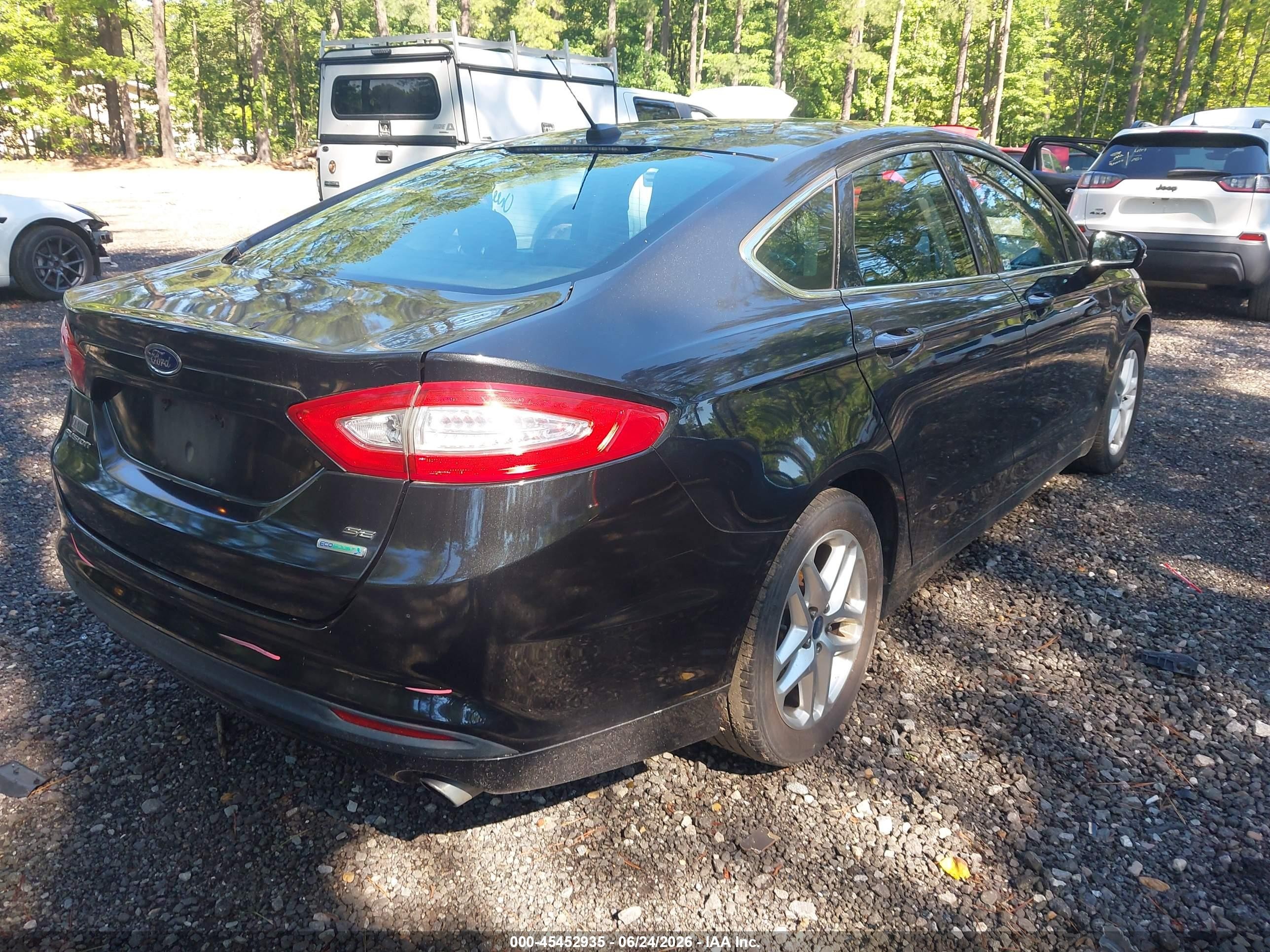 2013 Ford Fusion Se Black vin: 3FA6P0HR1DR193683