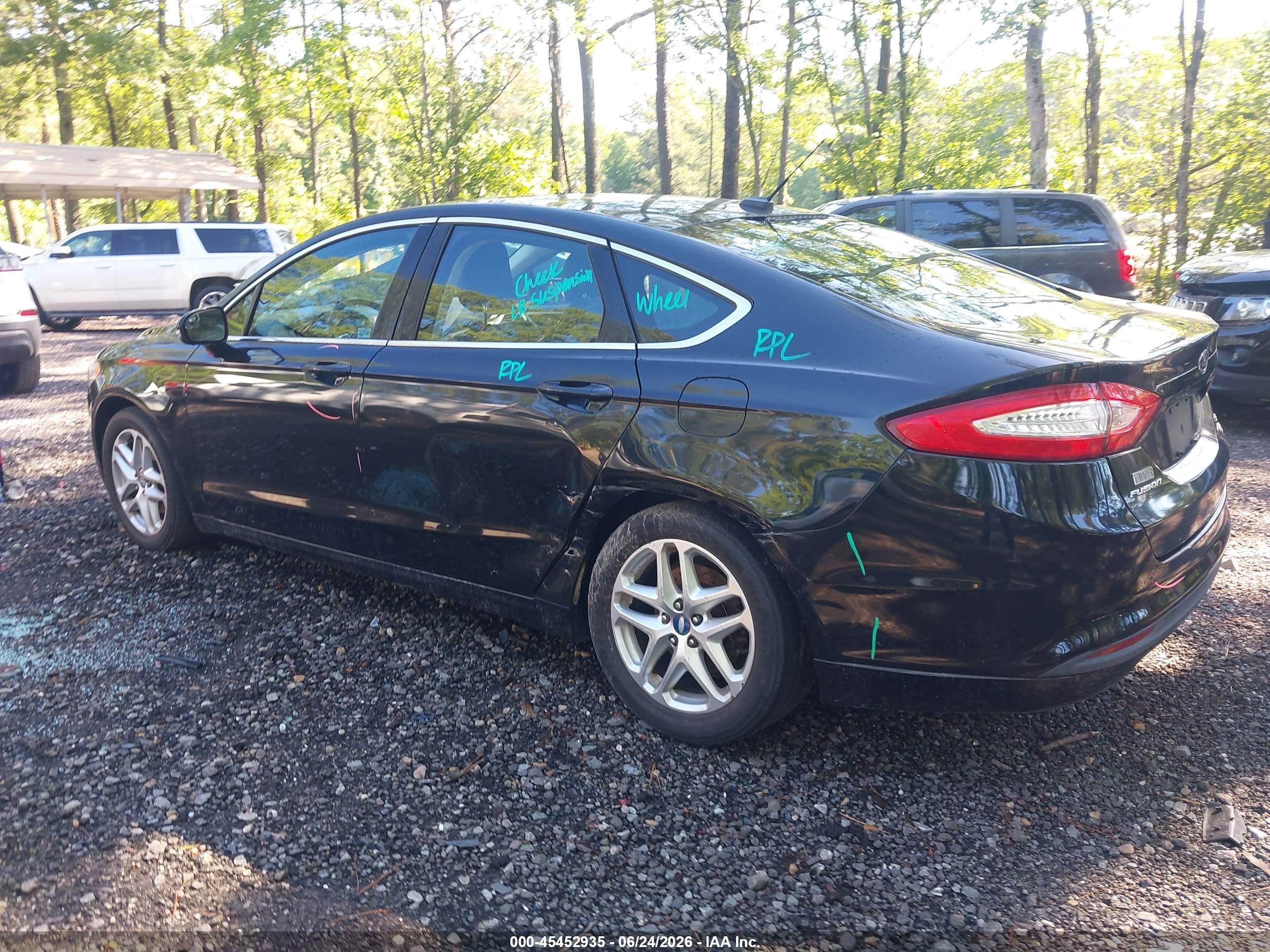 2013 Ford Fusion Se Black vin: 3FA6P0HR1DR193683