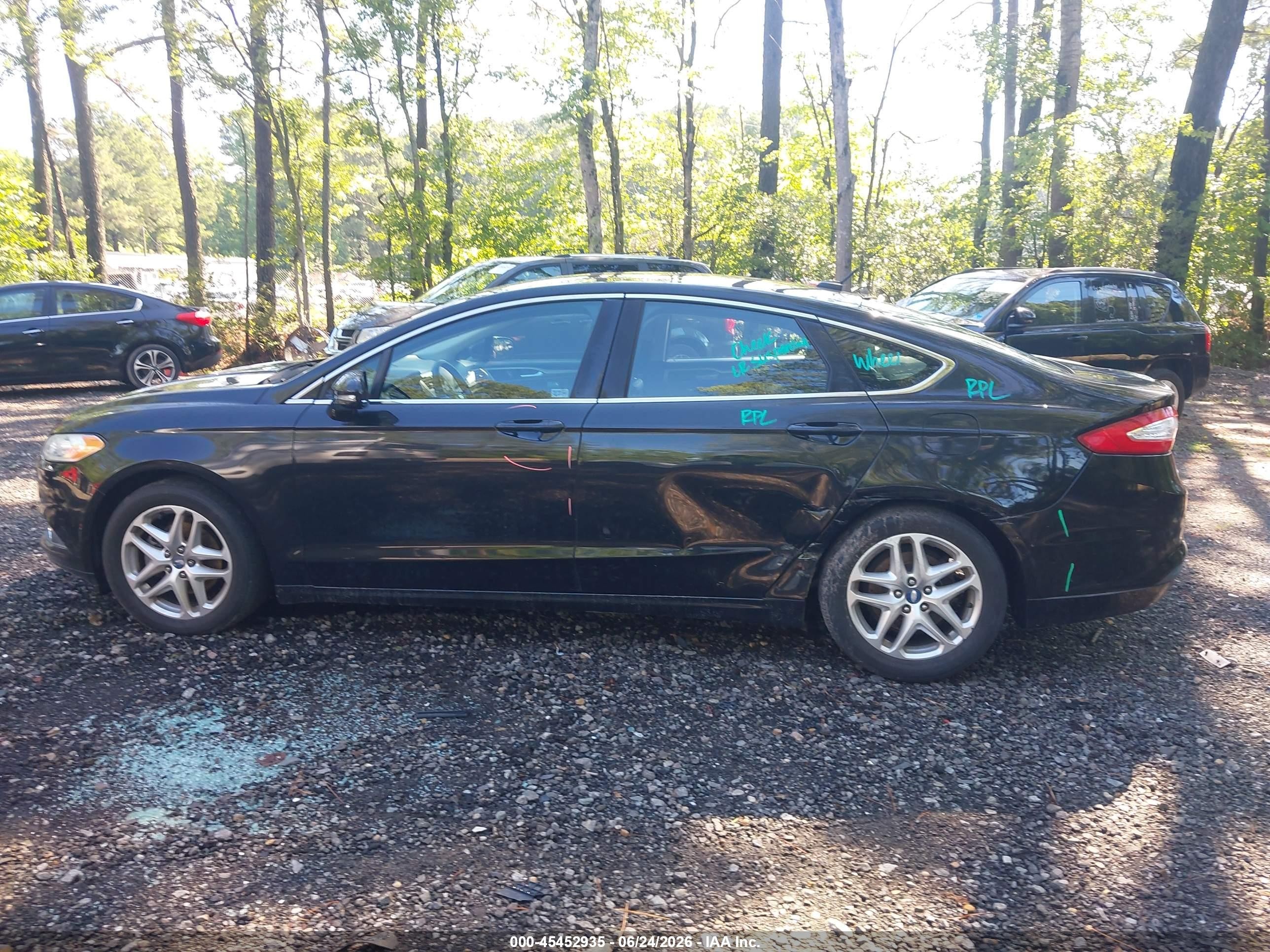 2013 Ford Fusion Se Black vin: 3FA6P0HR1DR193683