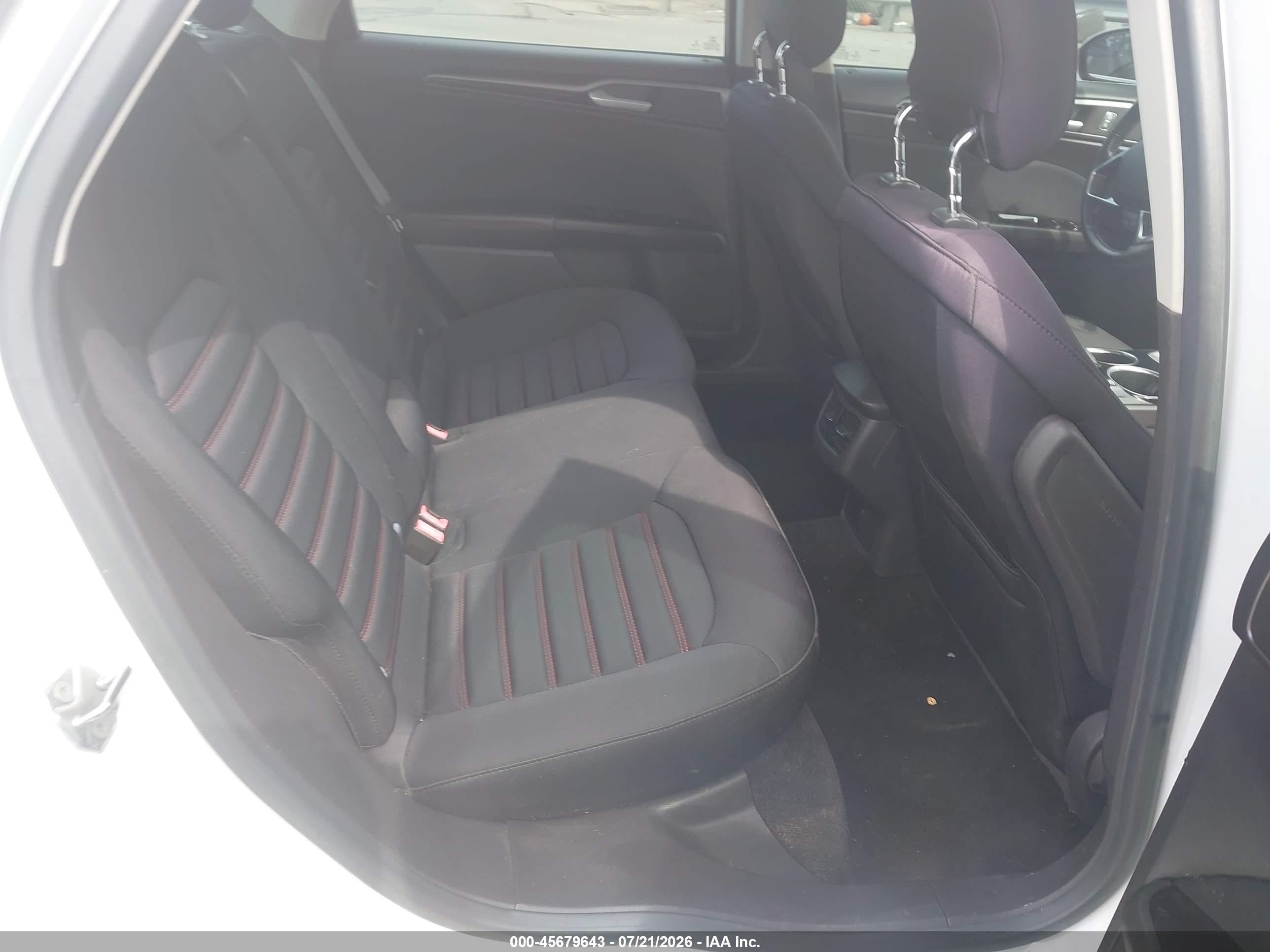 2013 Ford Fusion Se White vin: 3FA6P0HR1DR217853