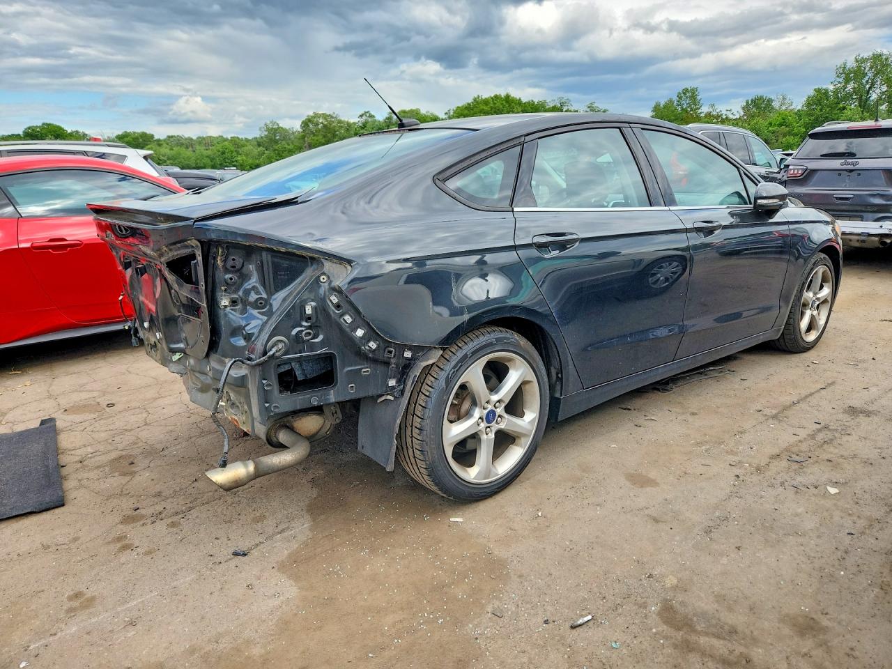 2013 Ford Fusion Se Black vin: 3FA6P0HR1DR224494