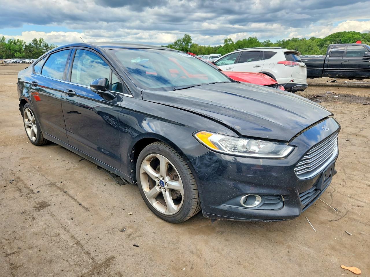 2013 Ford Fusion Se Black vin: 3FA6P0HR1DR224494