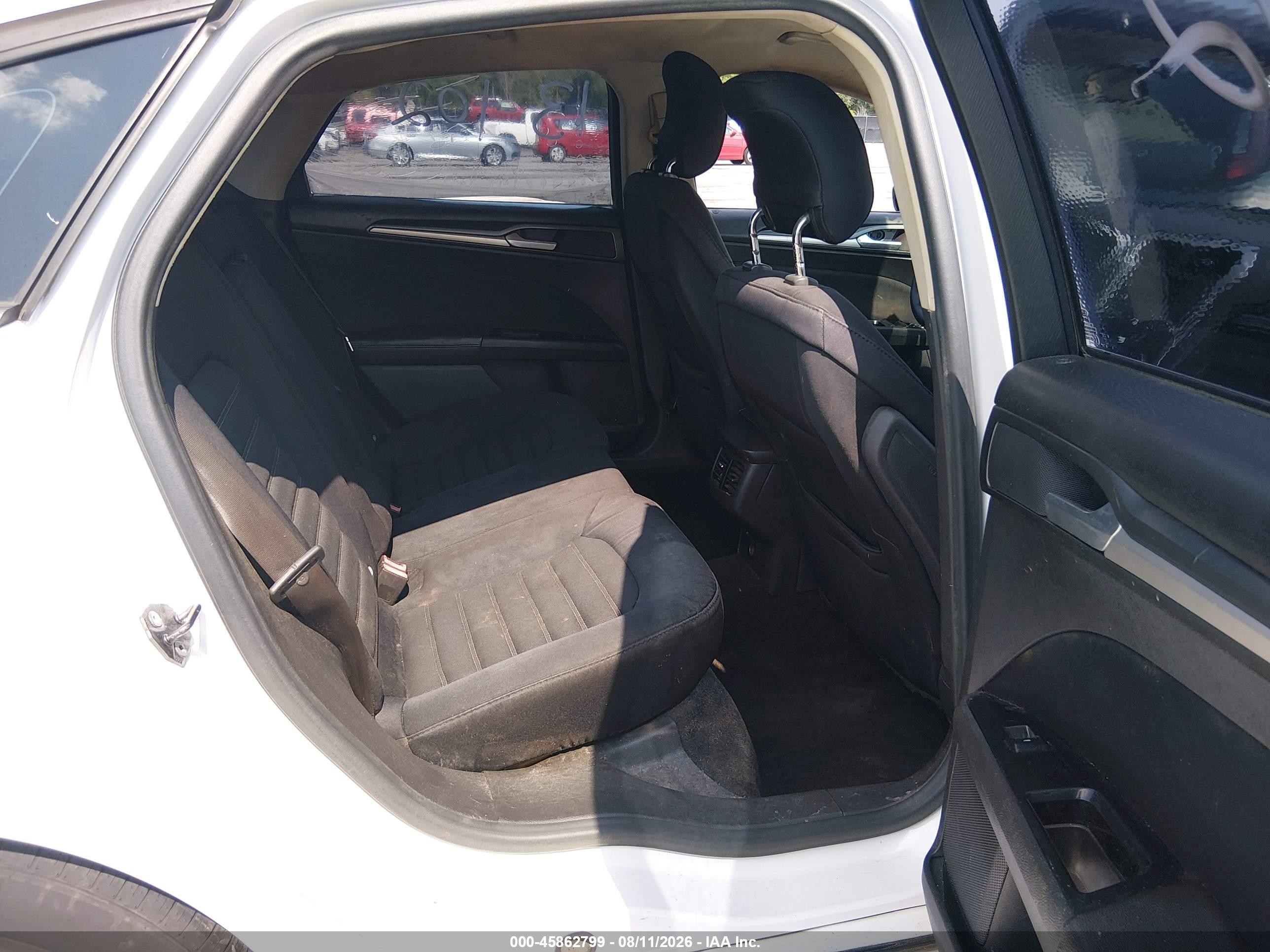 2013 Ford Fusion Se White vin: 3FA6P0HR1DR246835