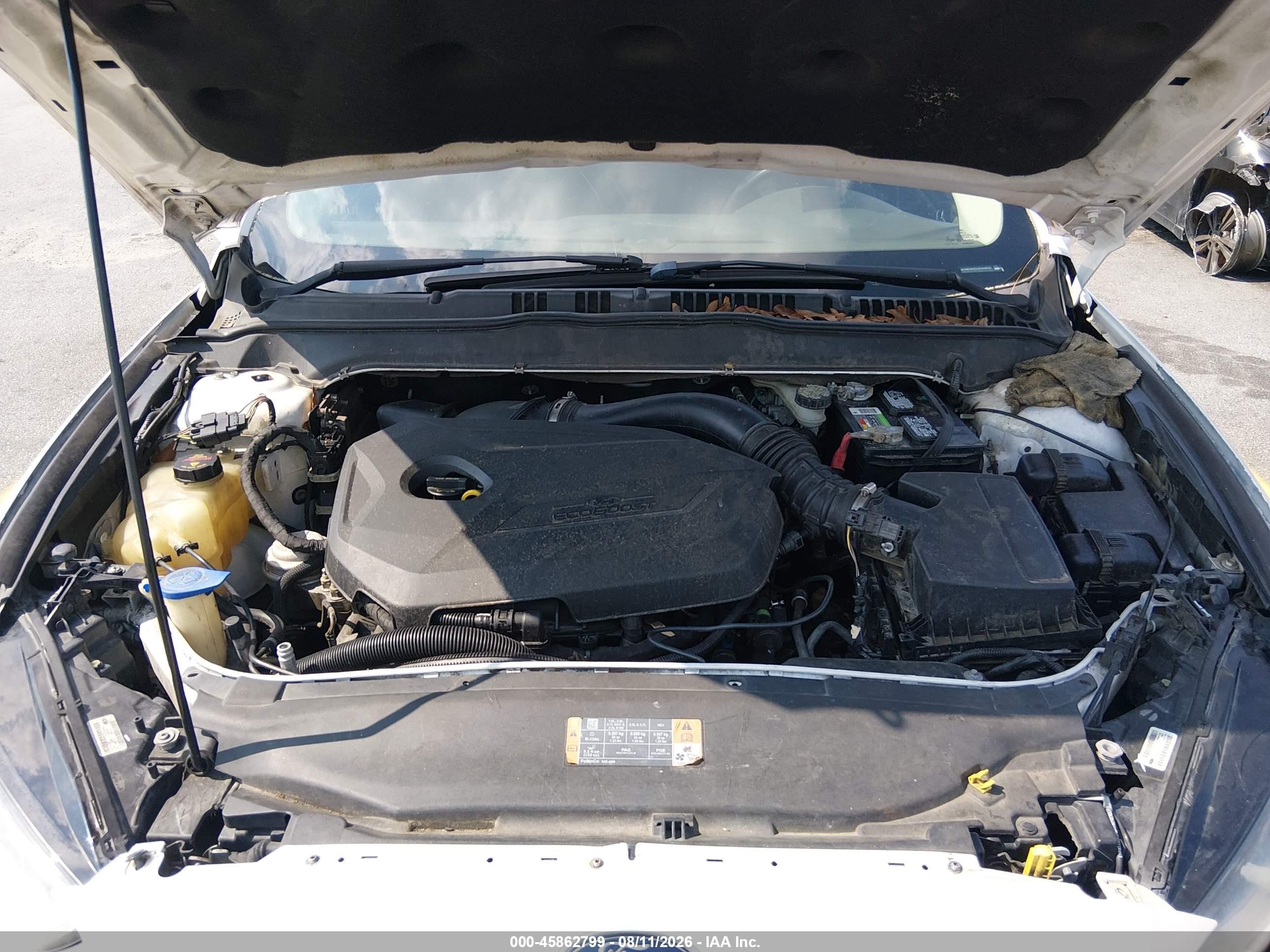 2013 Ford Fusion Se White vin: 3FA6P0HR1DR246835