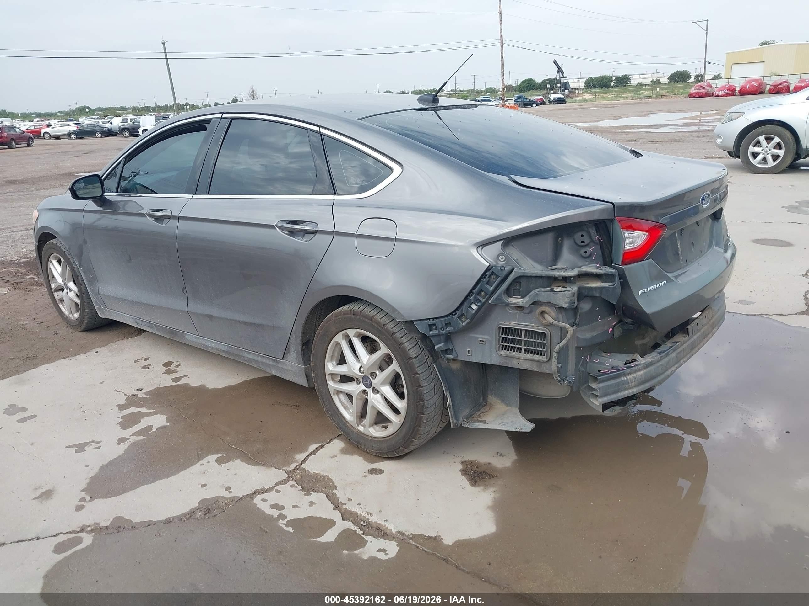 2013 Ford Fusion Se Gray vin: 3FA6P0HR1DR275557