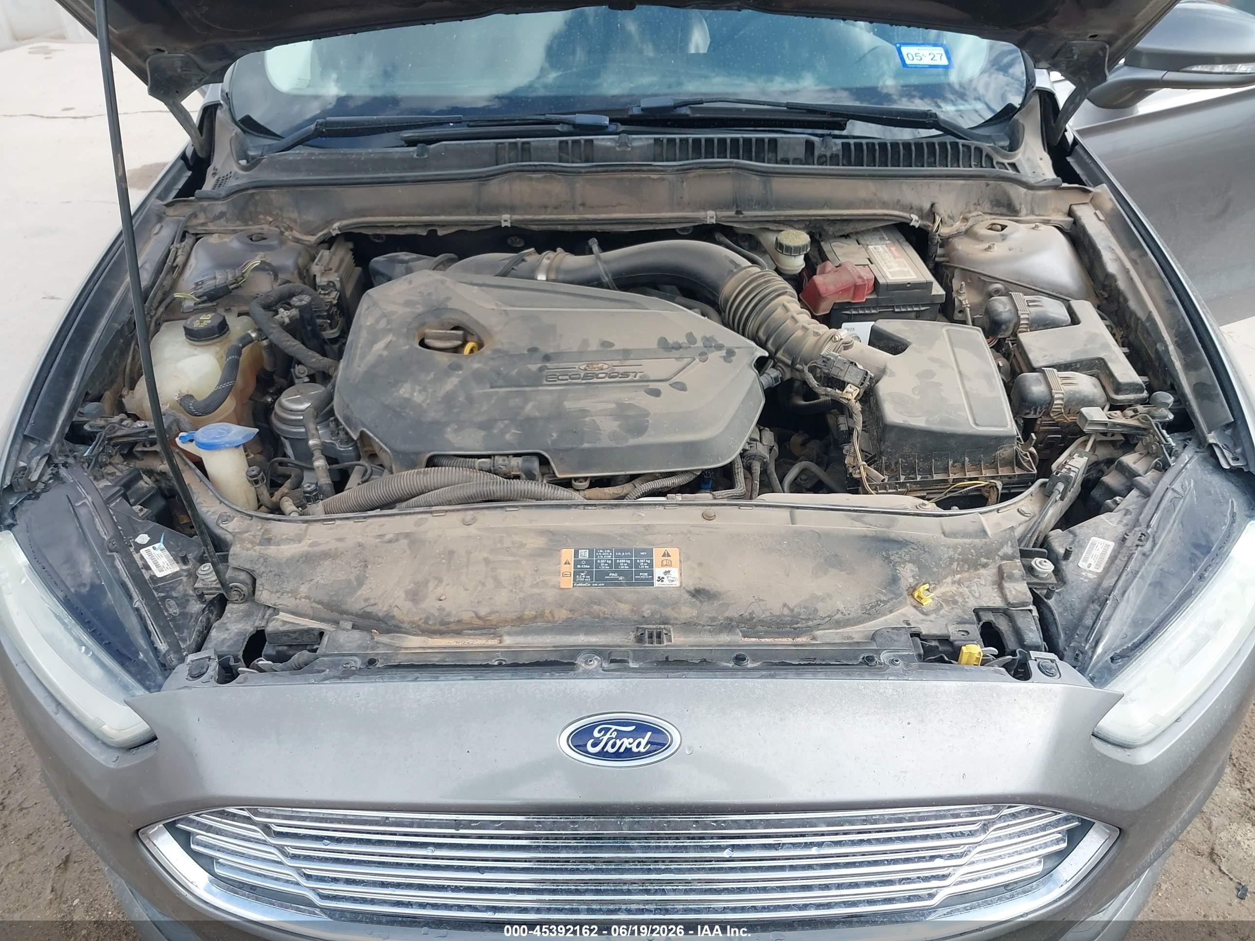 2013 Ford Fusion Se Gray vin: 3FA6P0HR1DR275557