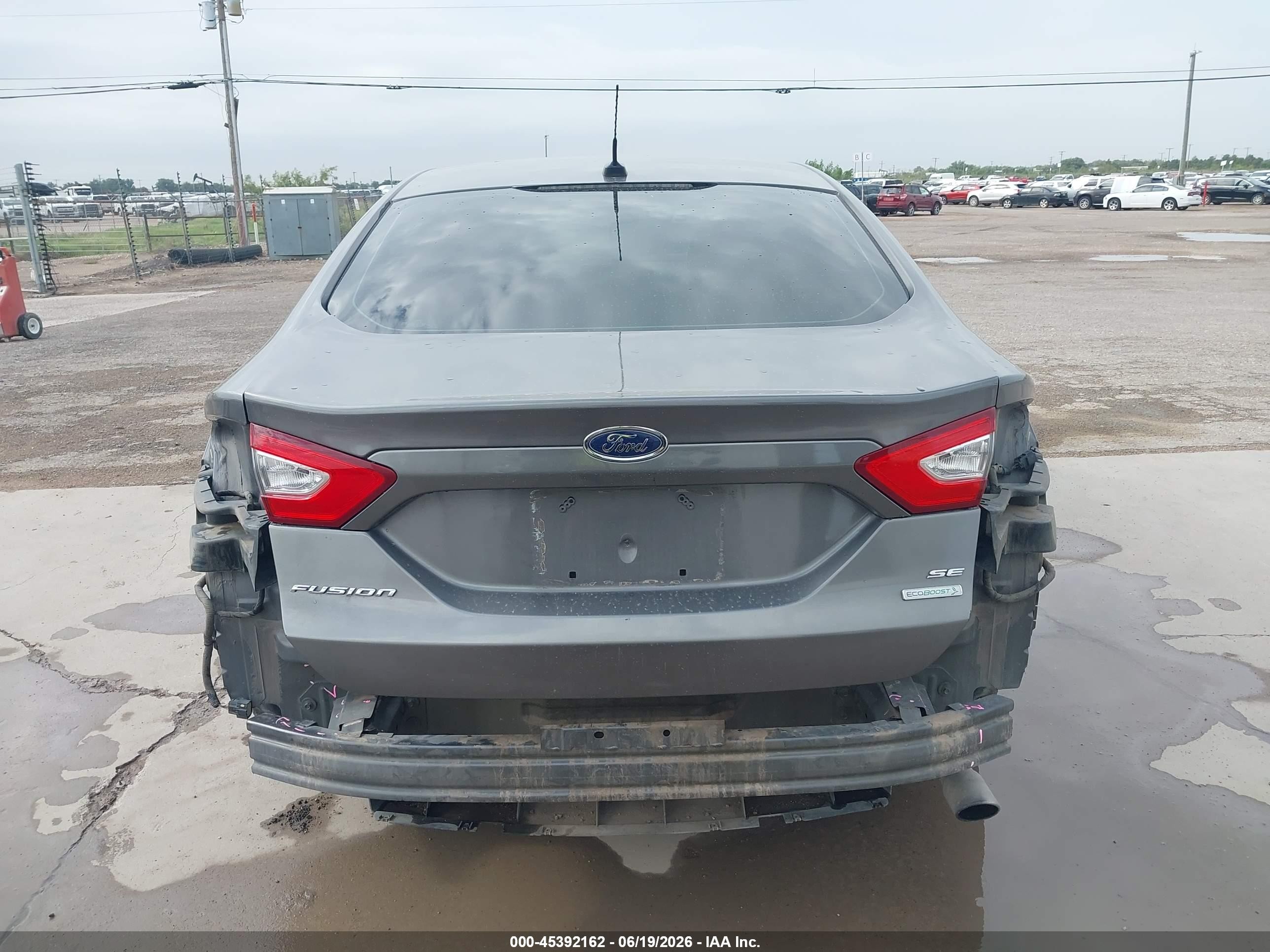 2013 Ford Fusion Se Gray vin: 3FA6P0HR1DR275557