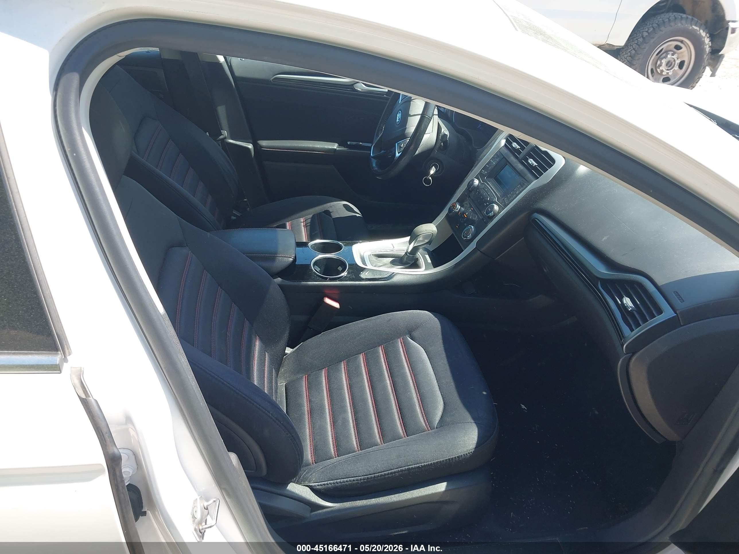 2013 Ford Fusion Se White vin: 3FA6P0HR1DR289507