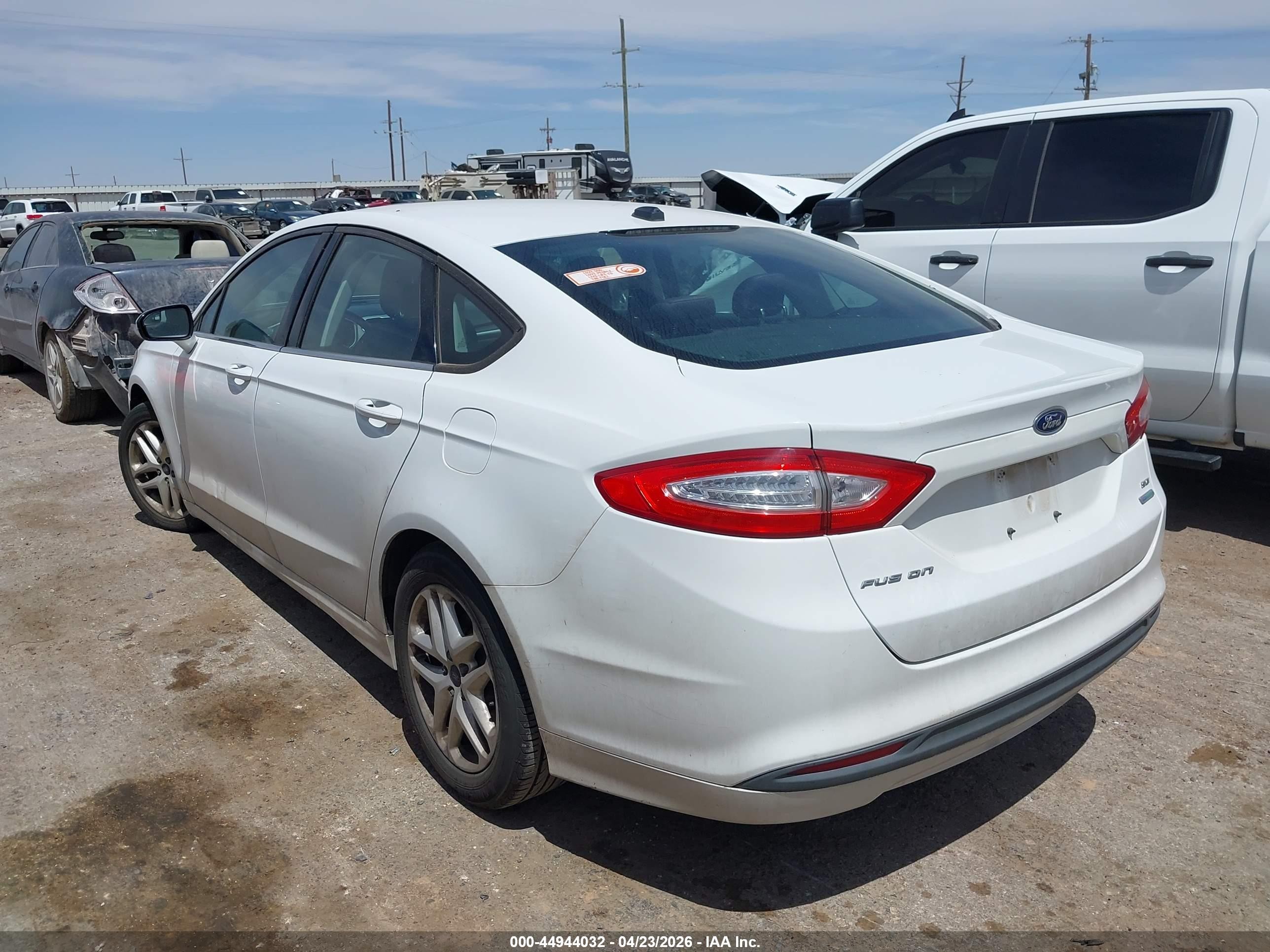 2013 Ford Fusion Se White vin: 3FA6P0HR1DR374864