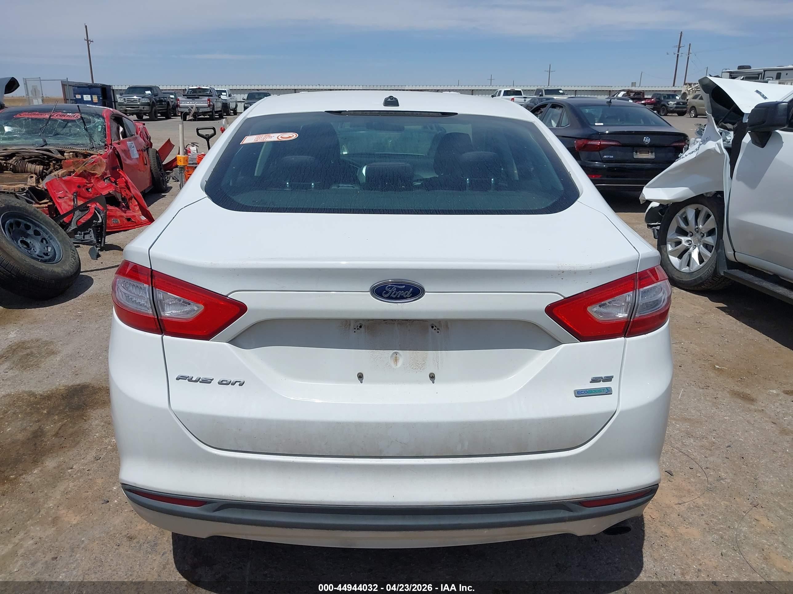 2013 Ford Fusion Se White vin: 3FA6P0HR1DR374864