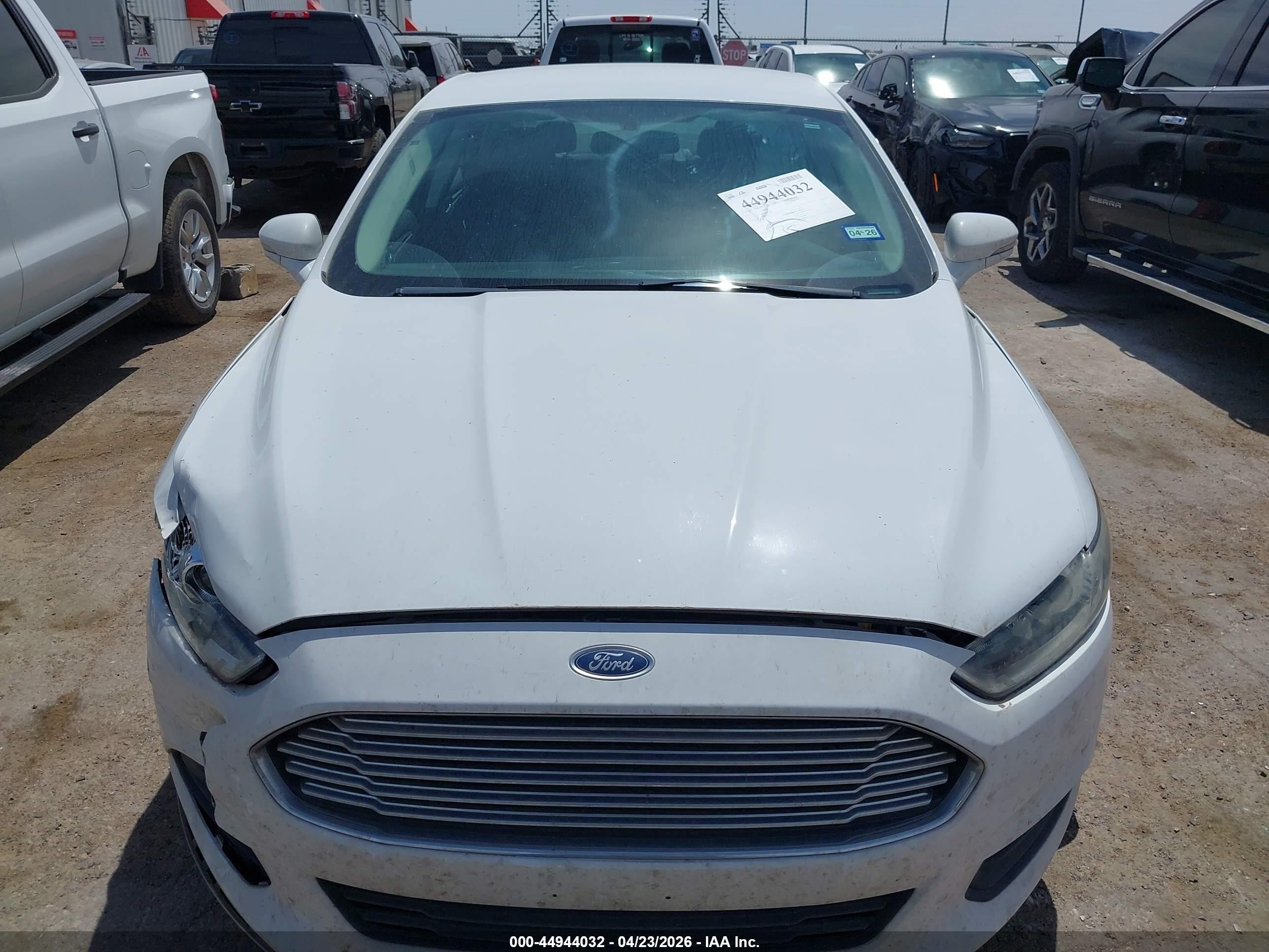 2013 Ford Fusion Se White vin: 3FA6P0HR1DR374864
