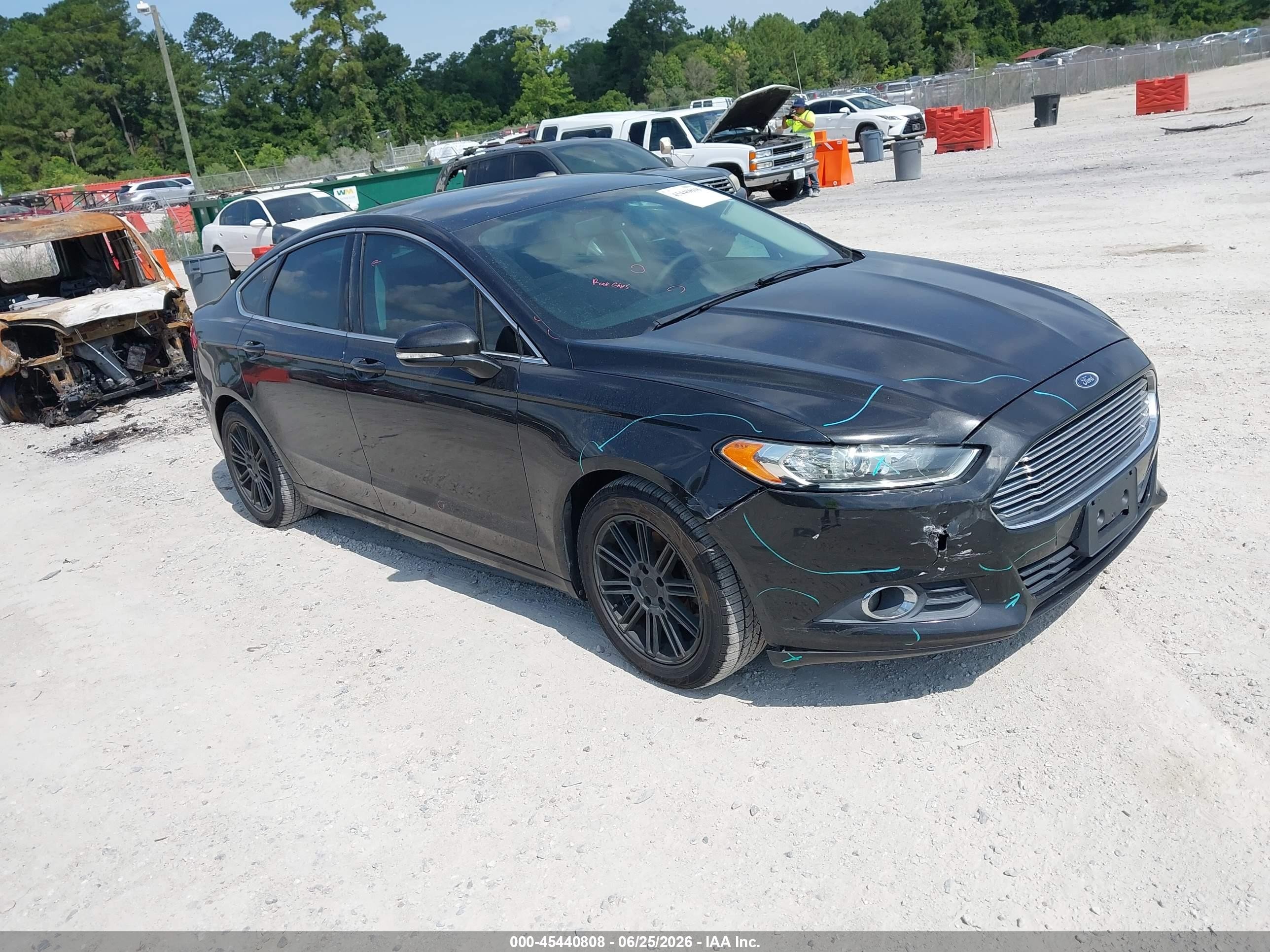 2013 Ford Fusion Se Black vin: 3FA6P0HR1DR379319