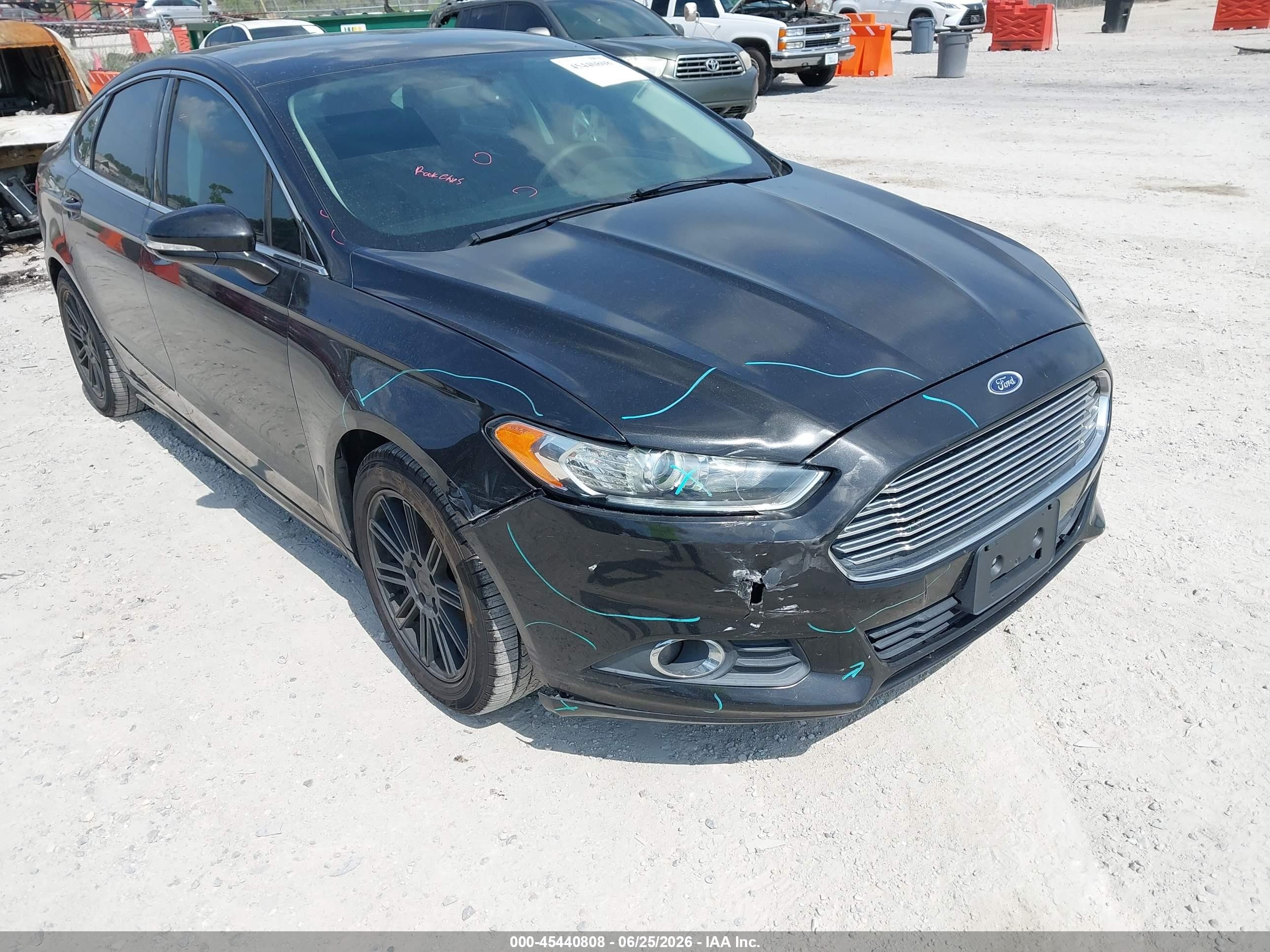 2013 Ford Fusion Se Black vin: 3FA6P0HR1DR379319