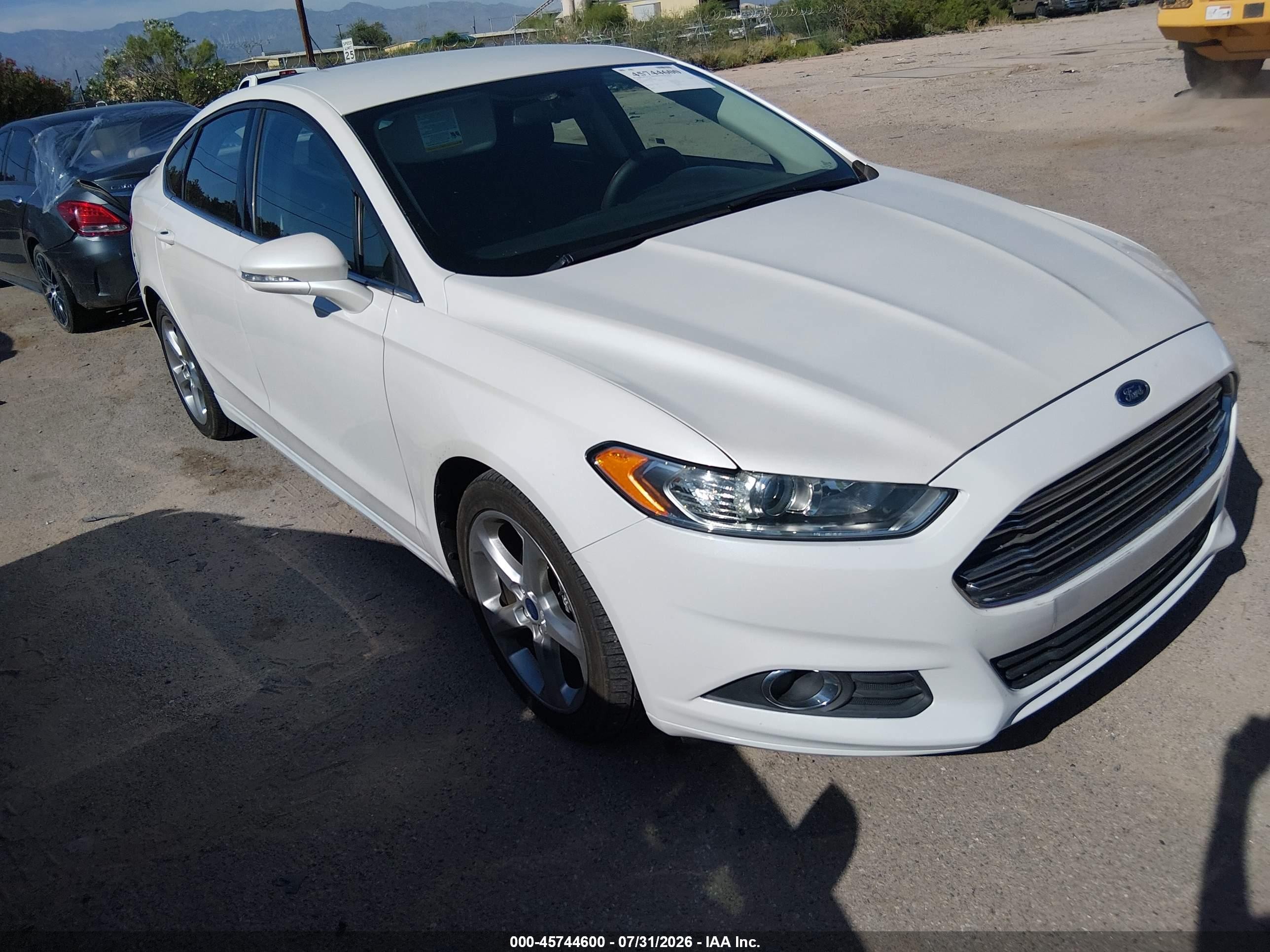 2013 Ford Fusion Se White vin: 3FA6P0HR1DR386383
