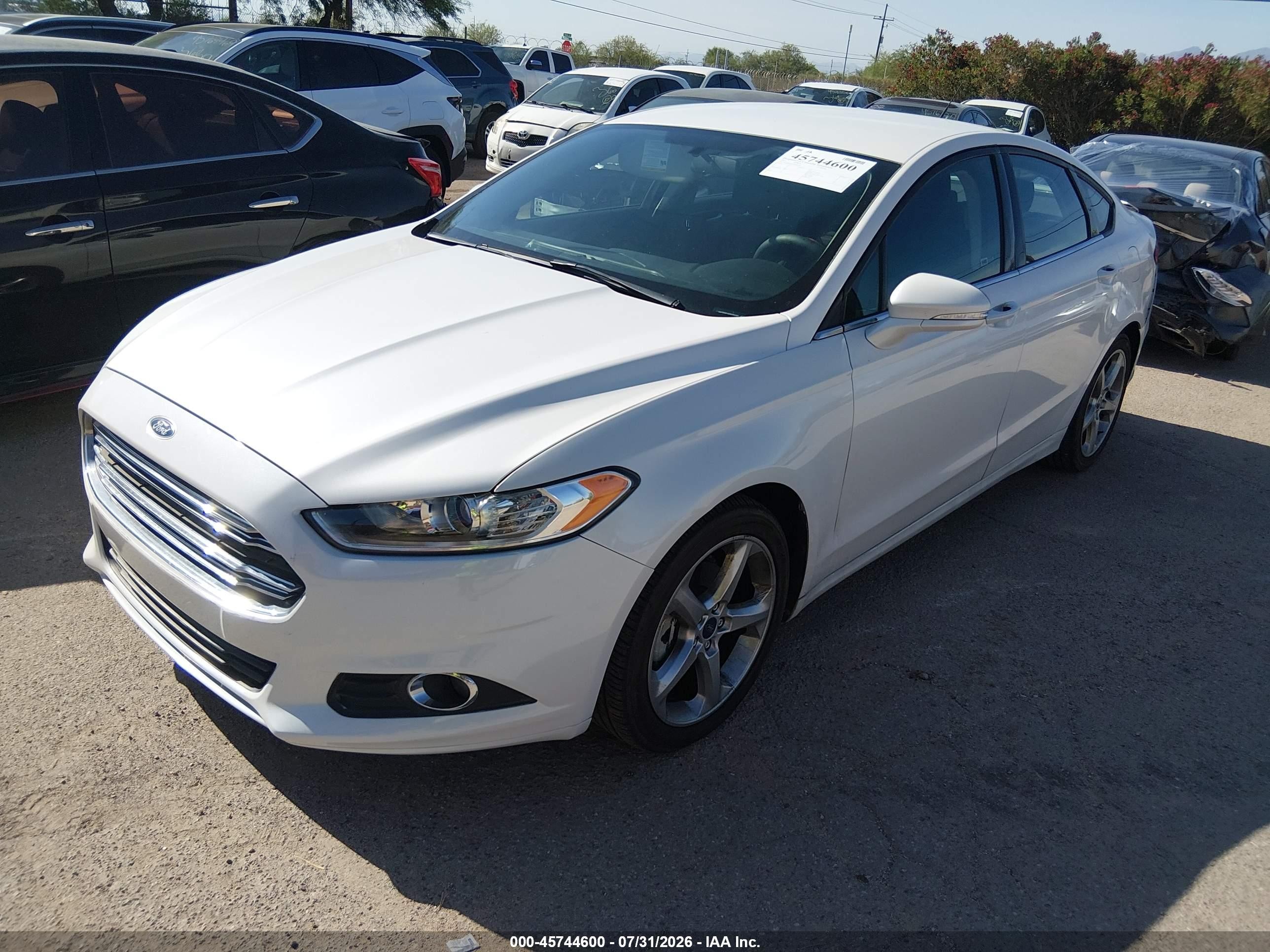2013 Ford Fusion Se White vin: 3FA6P0HR1DR386383