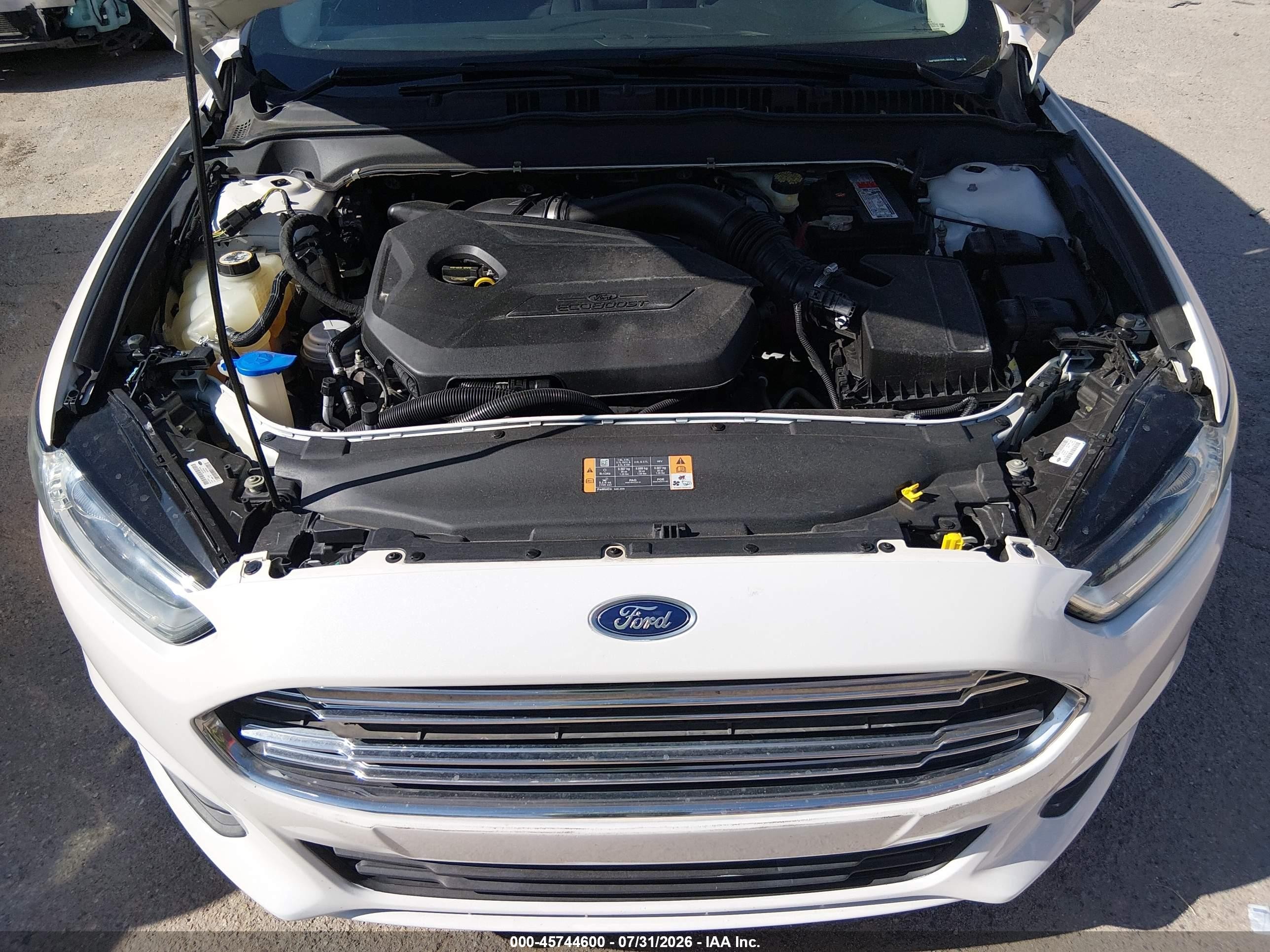 2013 Ford Fusion Se White vin: 3FA6P0HR1DR386383
