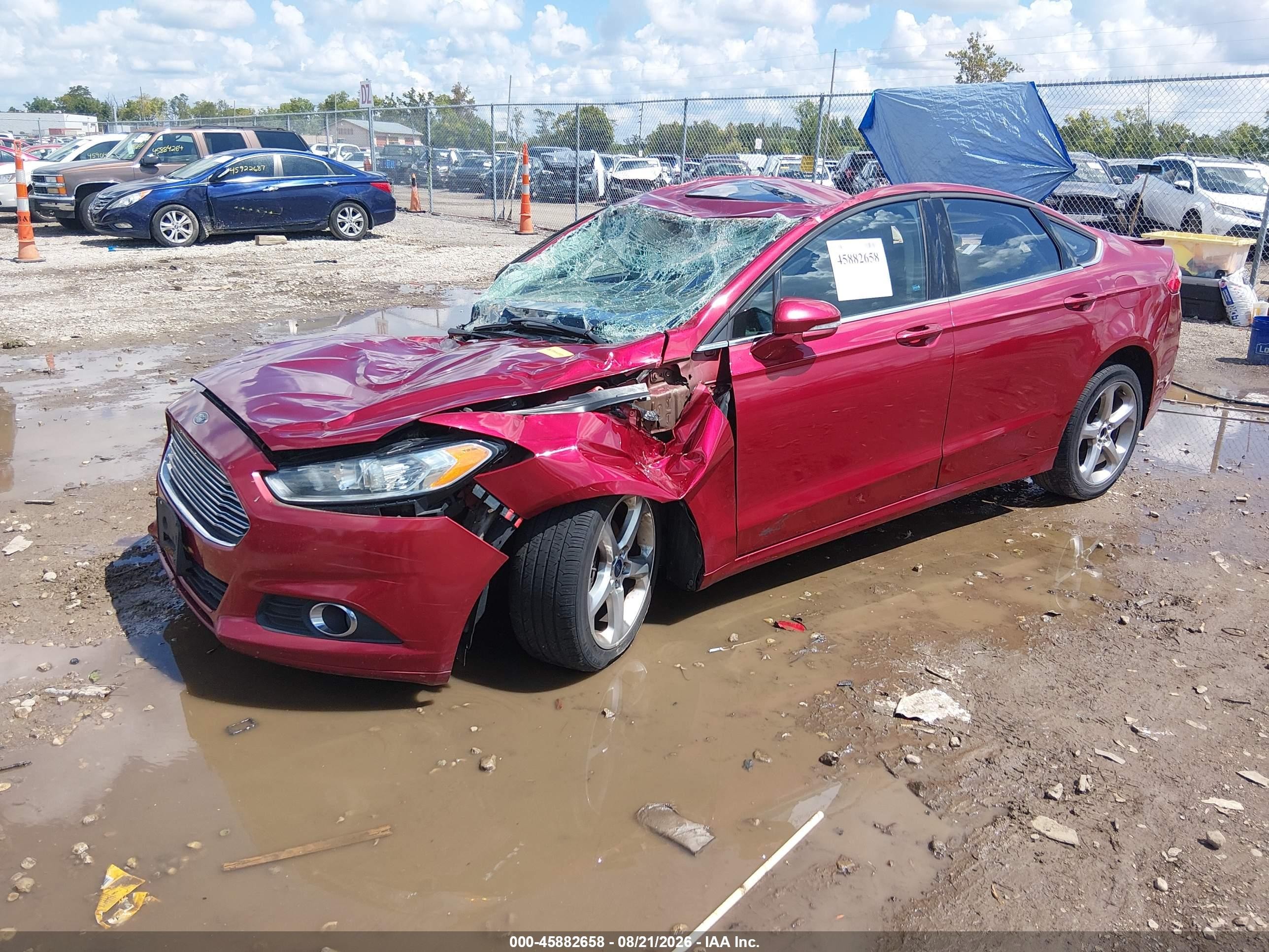 2013 Ford Fusion Se Red vin: 3FA6P0HR2DR139843