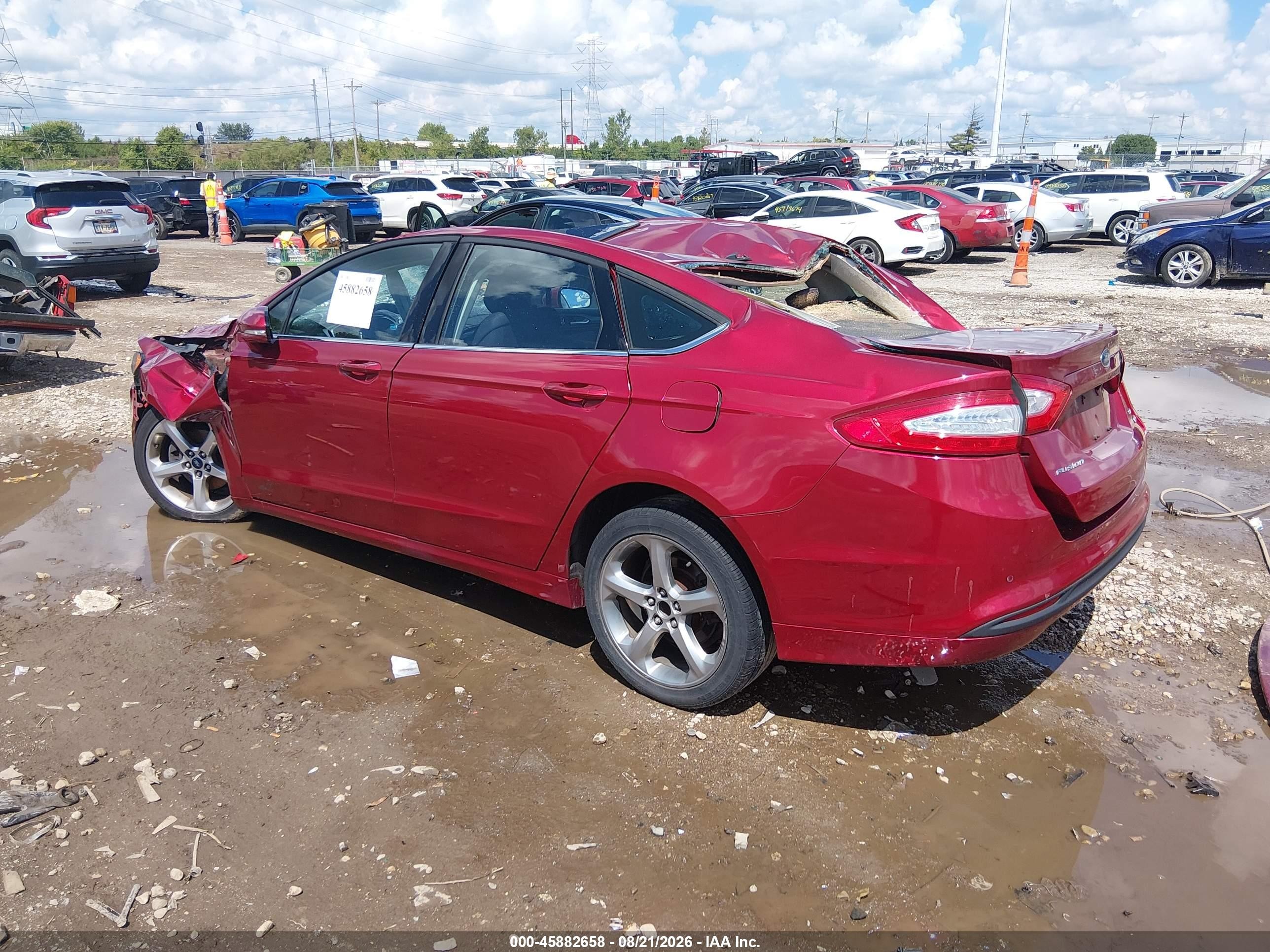 2013 Ford Fusion Se Red vin: 3FA6P0HR2DR139843