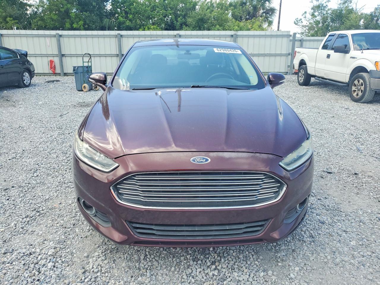 2013 Ford Fusion Se Burgundy vin: 3FA6P0HR2DR141169