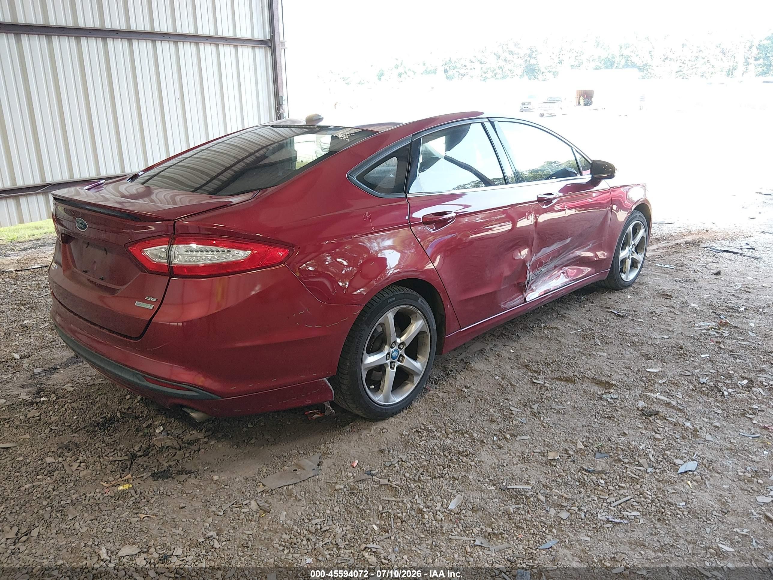 2013 Ford Fusion Se Red vin: 3FA6P0HR2DR148767