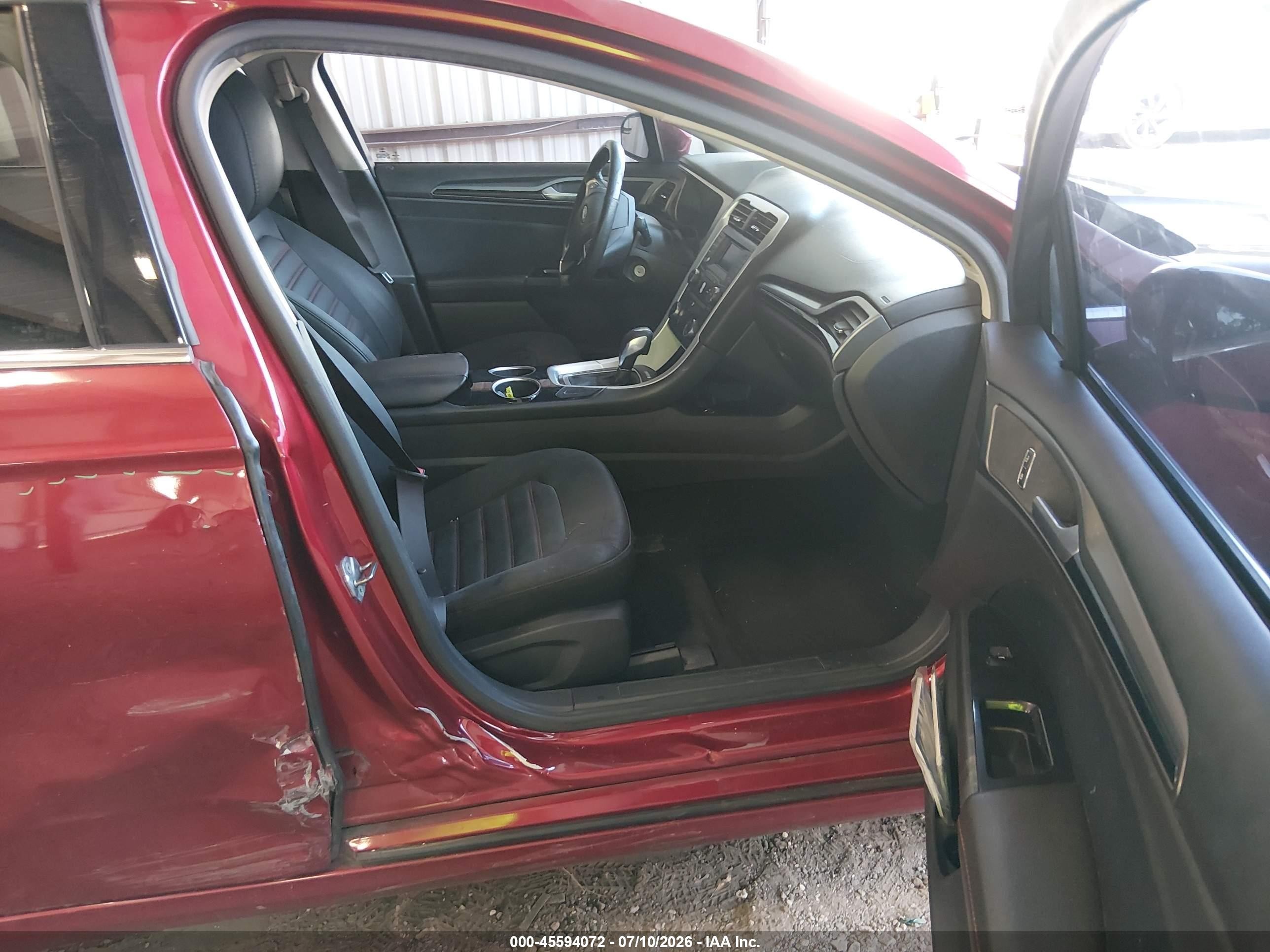2013 Ford Fusion Se Red vin: 3FA6P0HR2DR148767