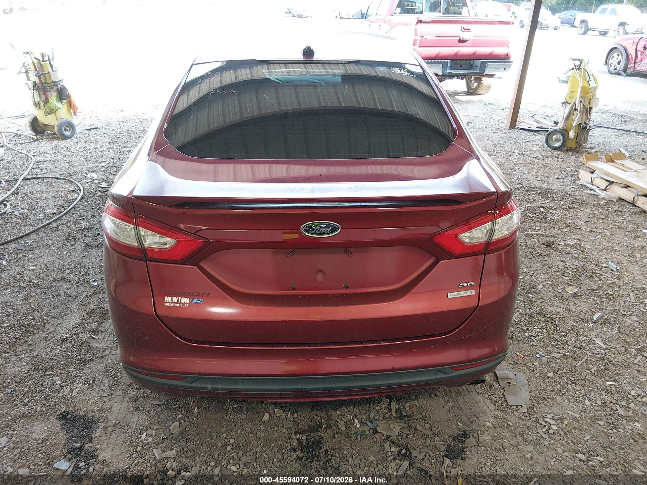 2013 Ford Fusion Se Red vin: 3FA6P0HR2DR148767
