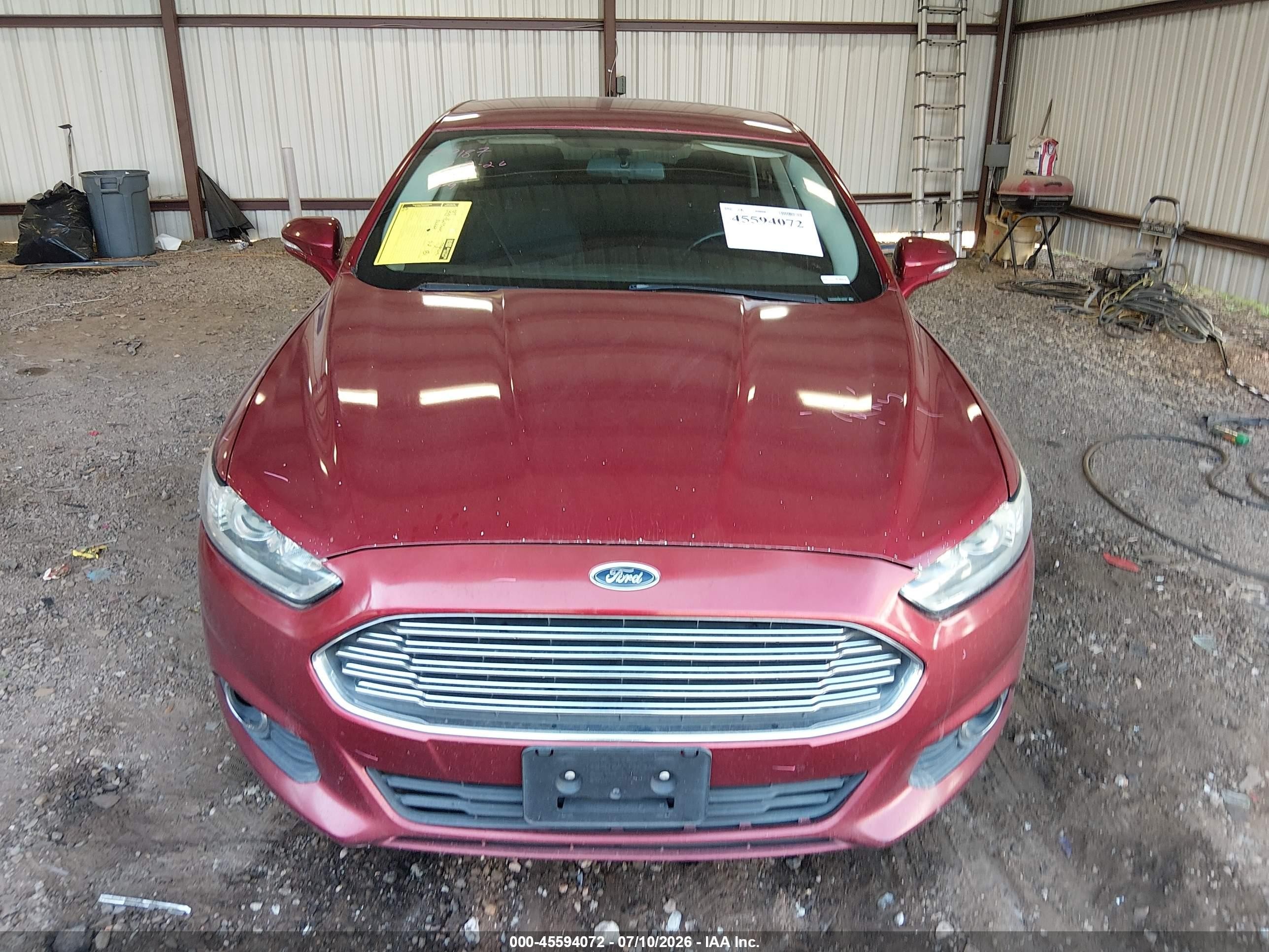 2013 Ford Fusion Se Red vin: 3FA6P0HR2DR148767