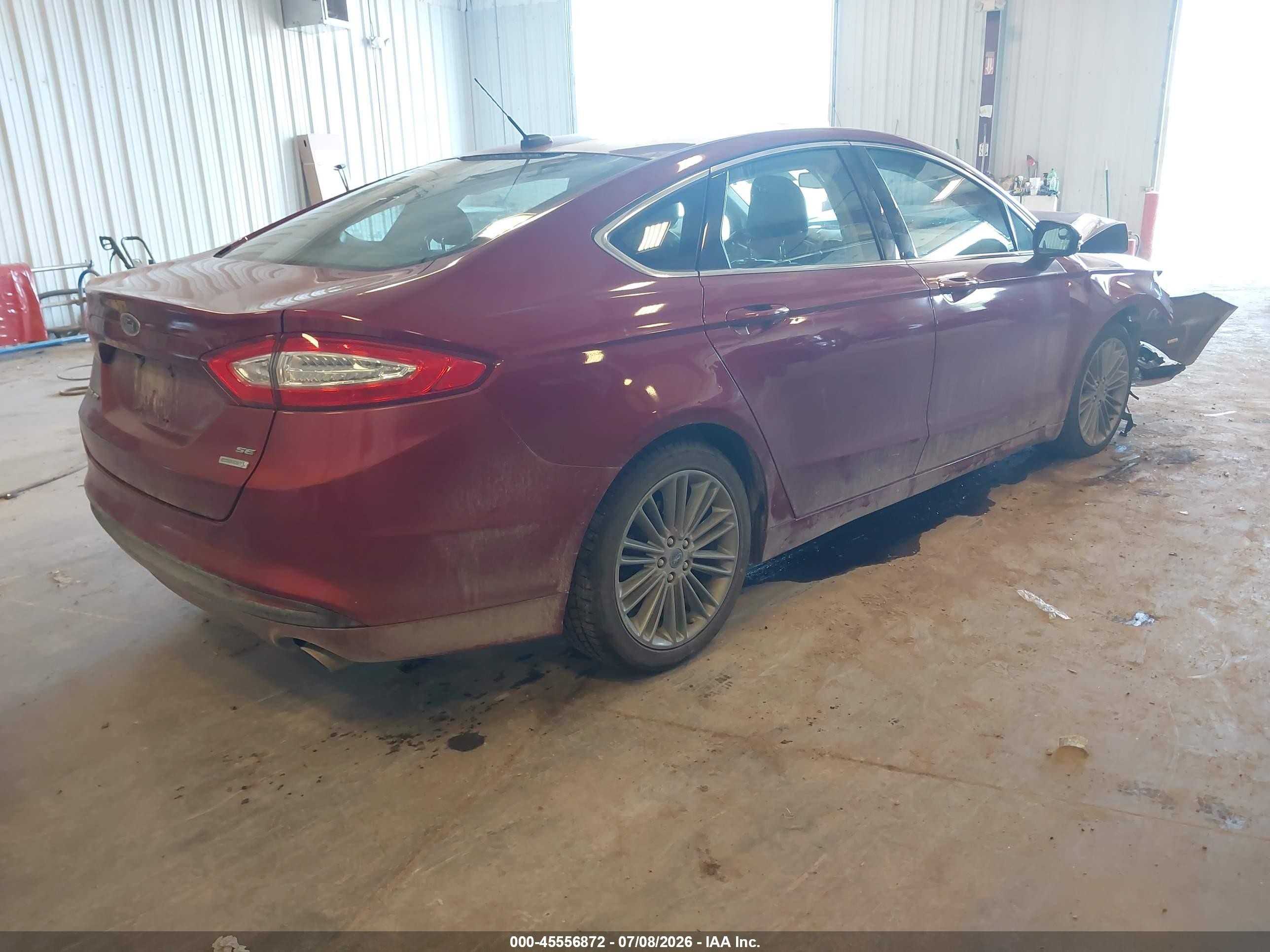 2013 Ford Fusion Se Red vin: 3FA6P0HR2DR160515