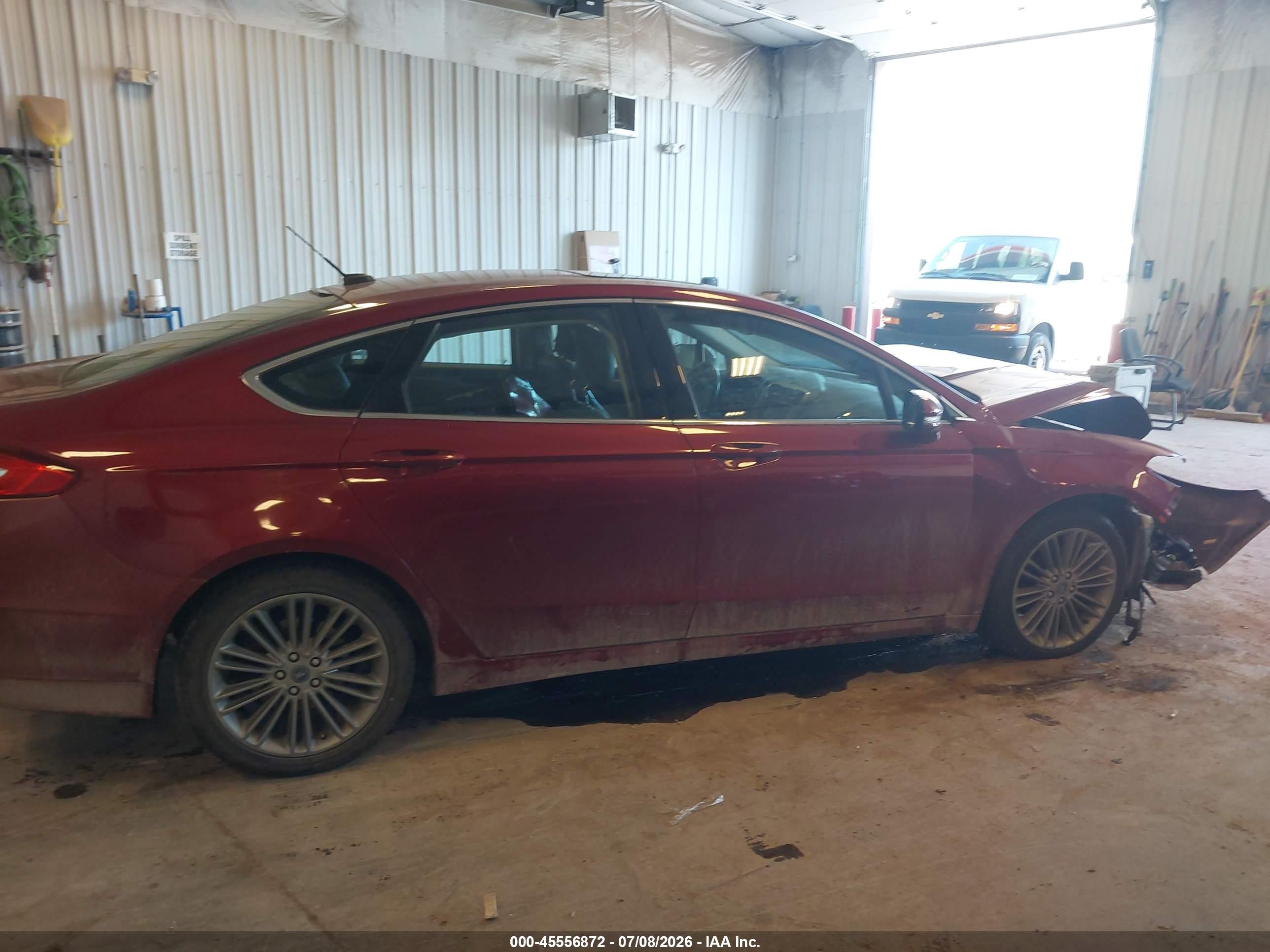 2013 Ford Fusion Se Red vin: 3FA6P0HR2DR160515