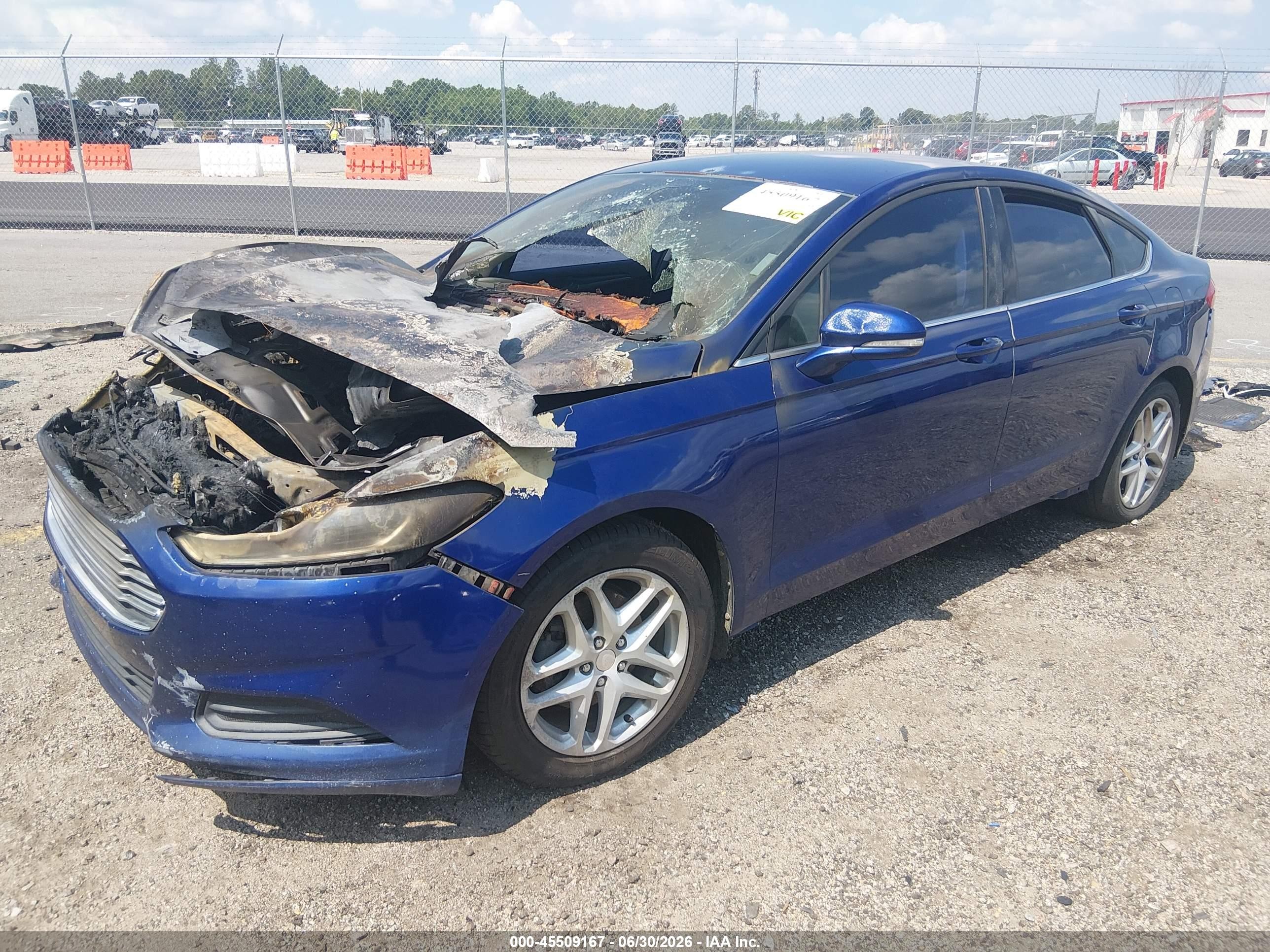 2013 Ford Fusion Se Blue vin: 3FA6P0HR2DR164970
