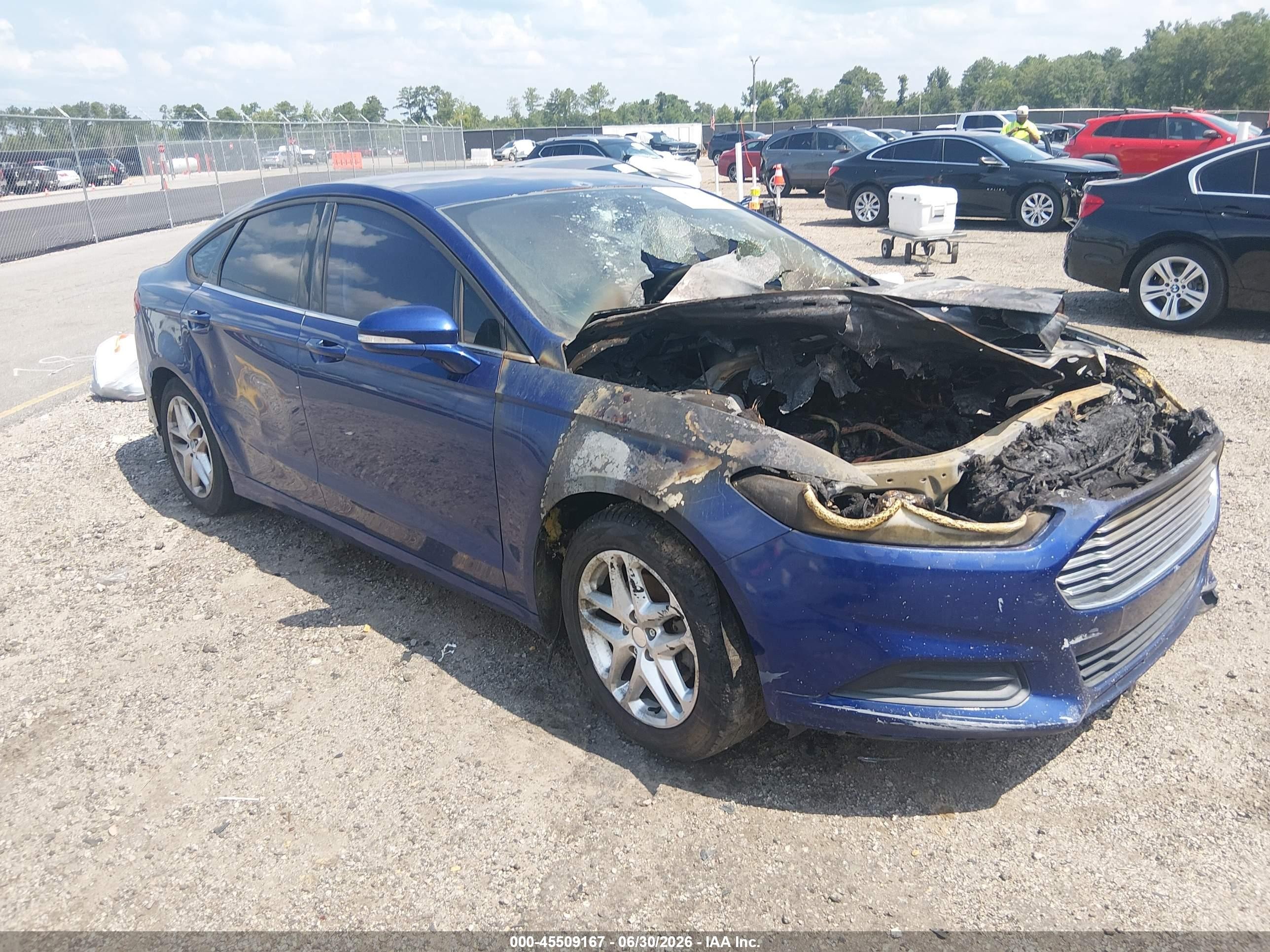 2013 Ford Fusion Se Синий vin: 3FA6P0HR2DR164970
