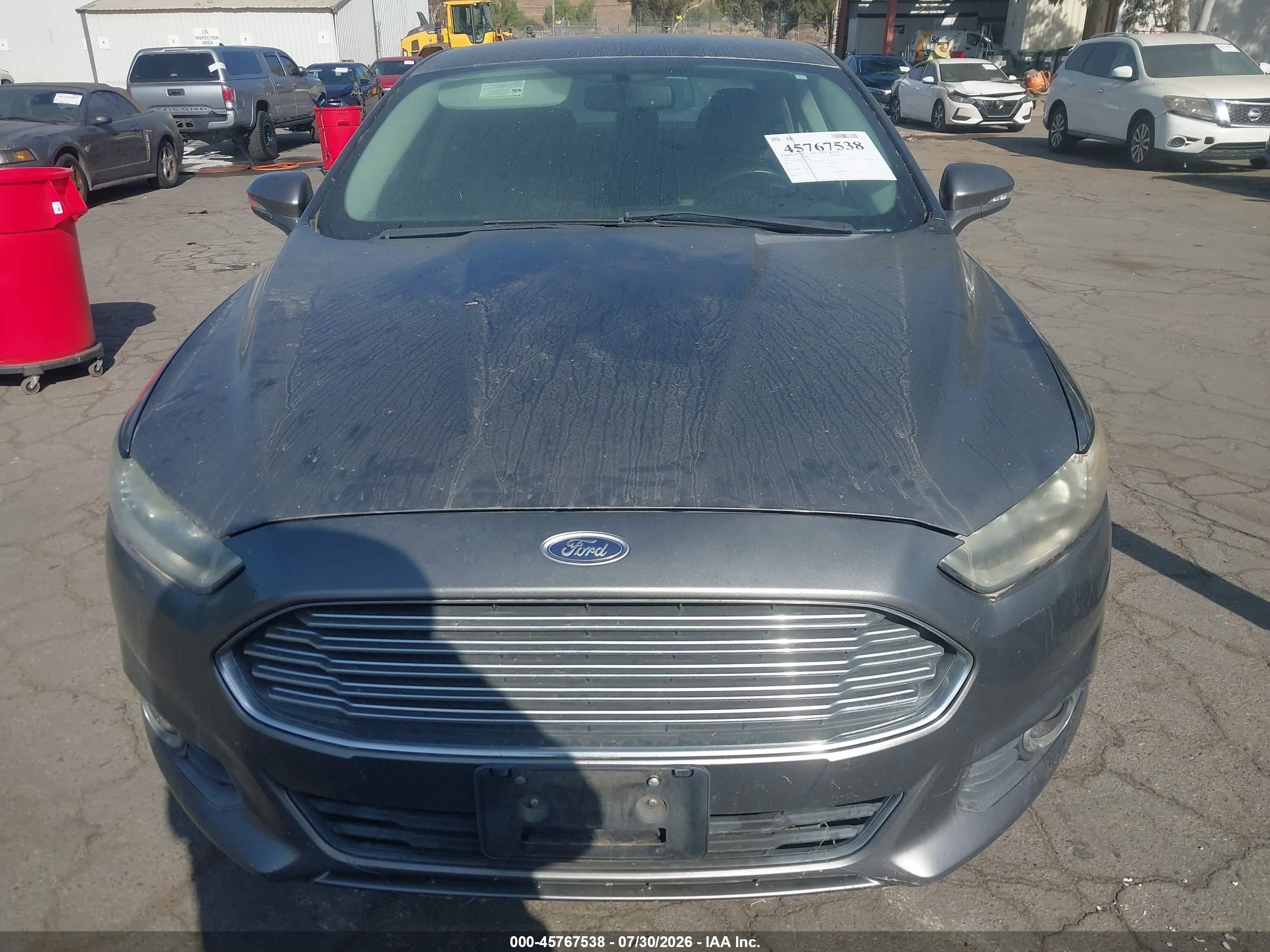 2013 Ford Fusion Se Gray vin: 3FA6P0HR2DR250781