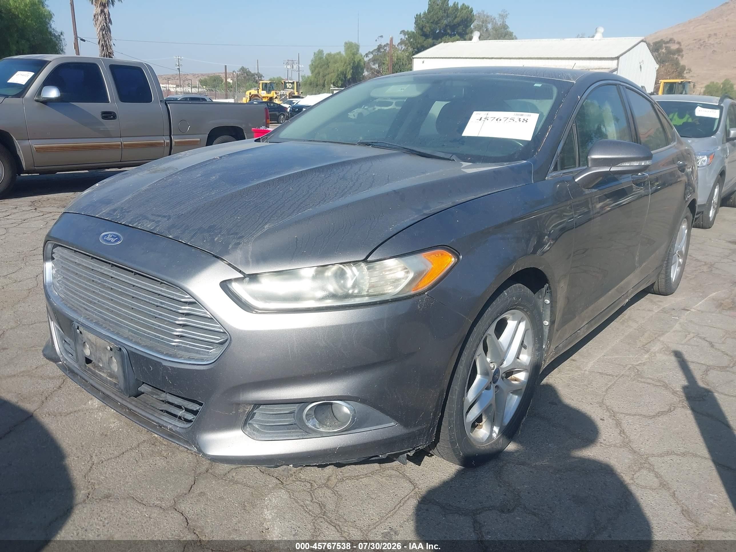 2013 Ford Fusion Se Gray vin: 3FA6P0HR2DR250781