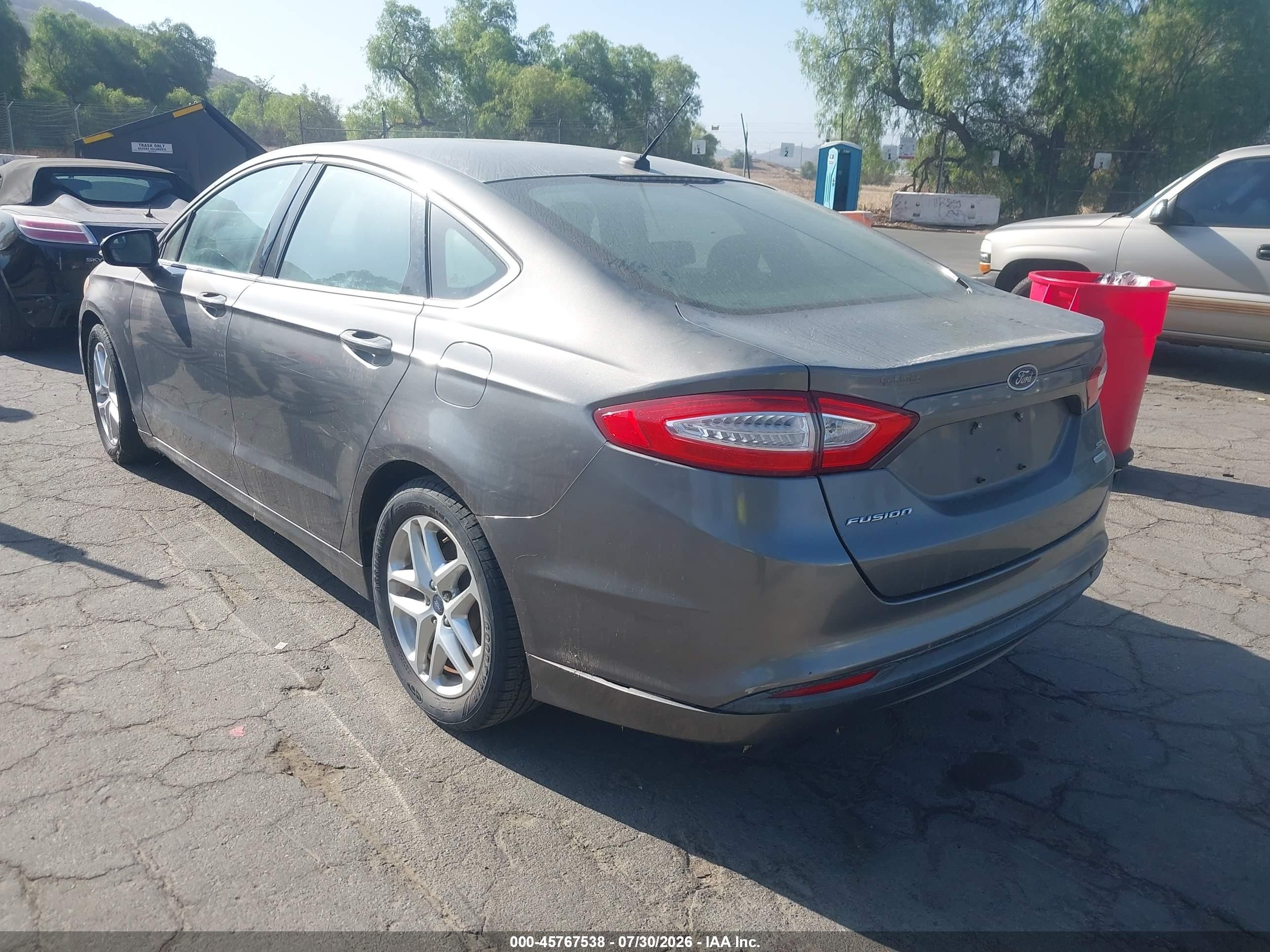 2013 Ford Fusion Se Gray vin: 3FA6P0HR2DR250781