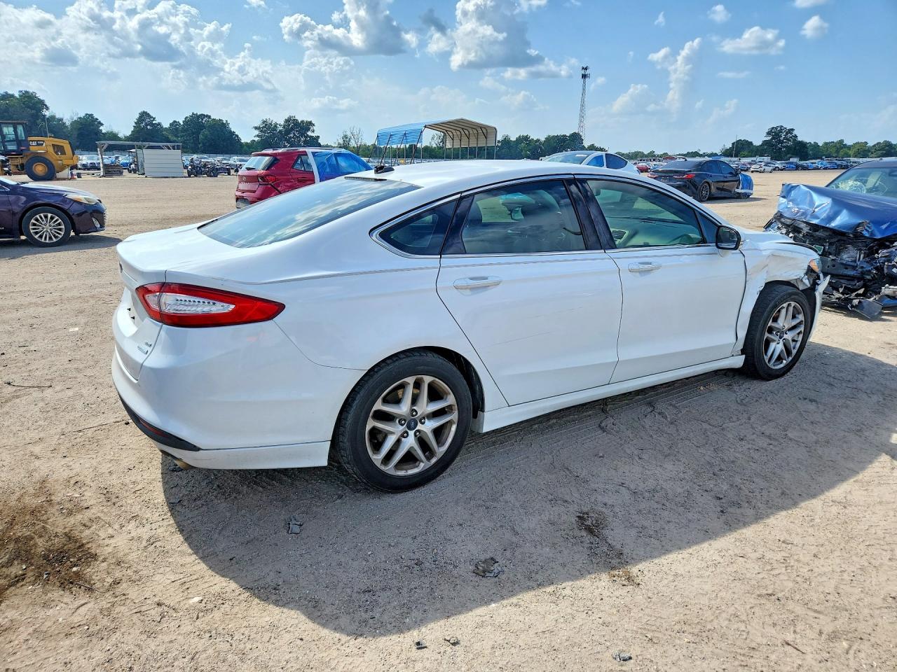 2013 Ford Fusion Se White vin: 3FA6P0HR2DR258945