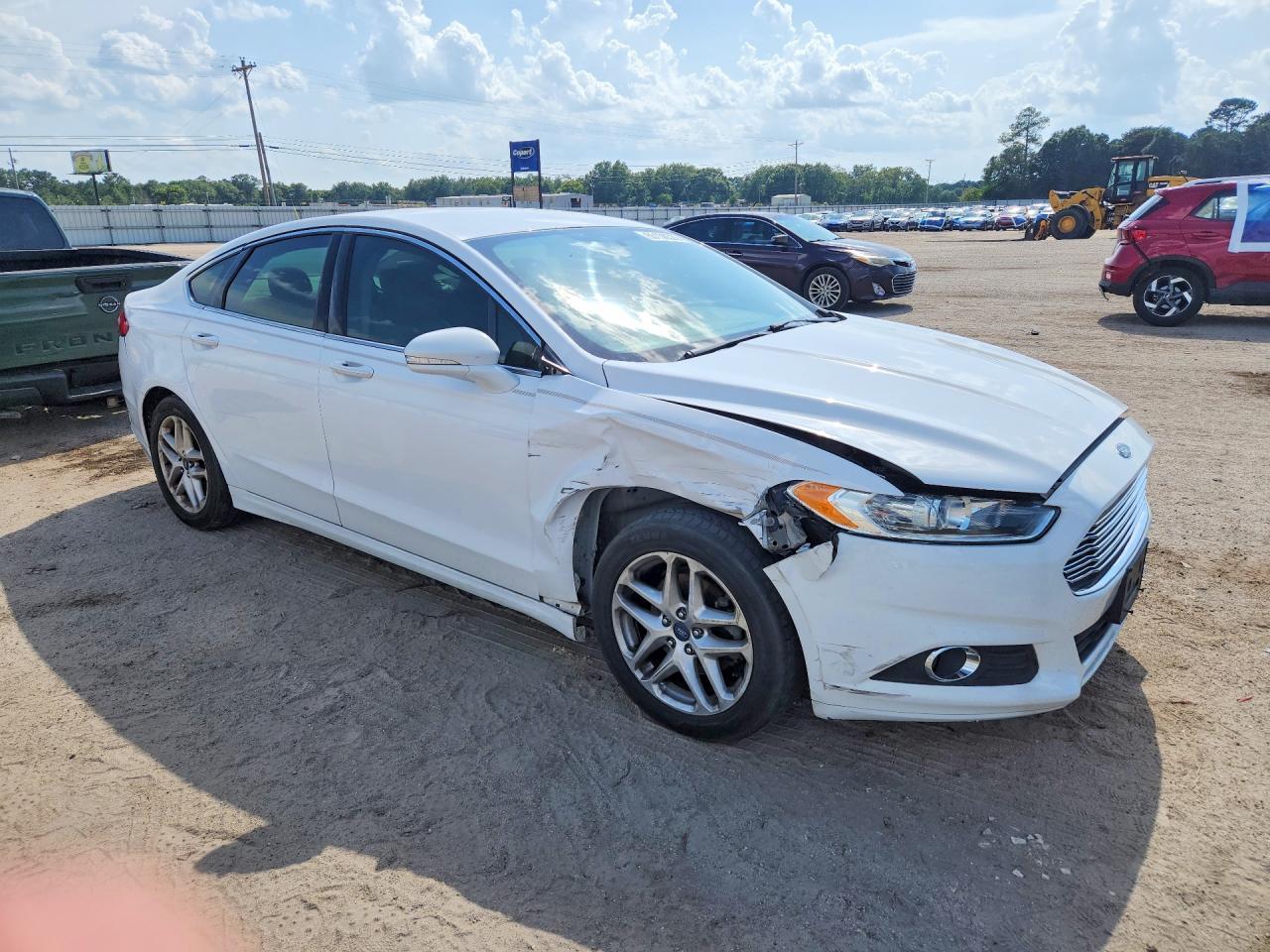 2013 Ford Fusion Se White vin: 3FA6P0HR2DR258945