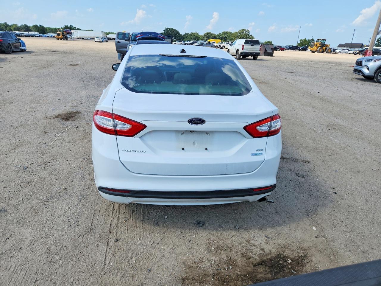 2013 Ford Fusion Se White vin: 3FA6P0HR2DR258945