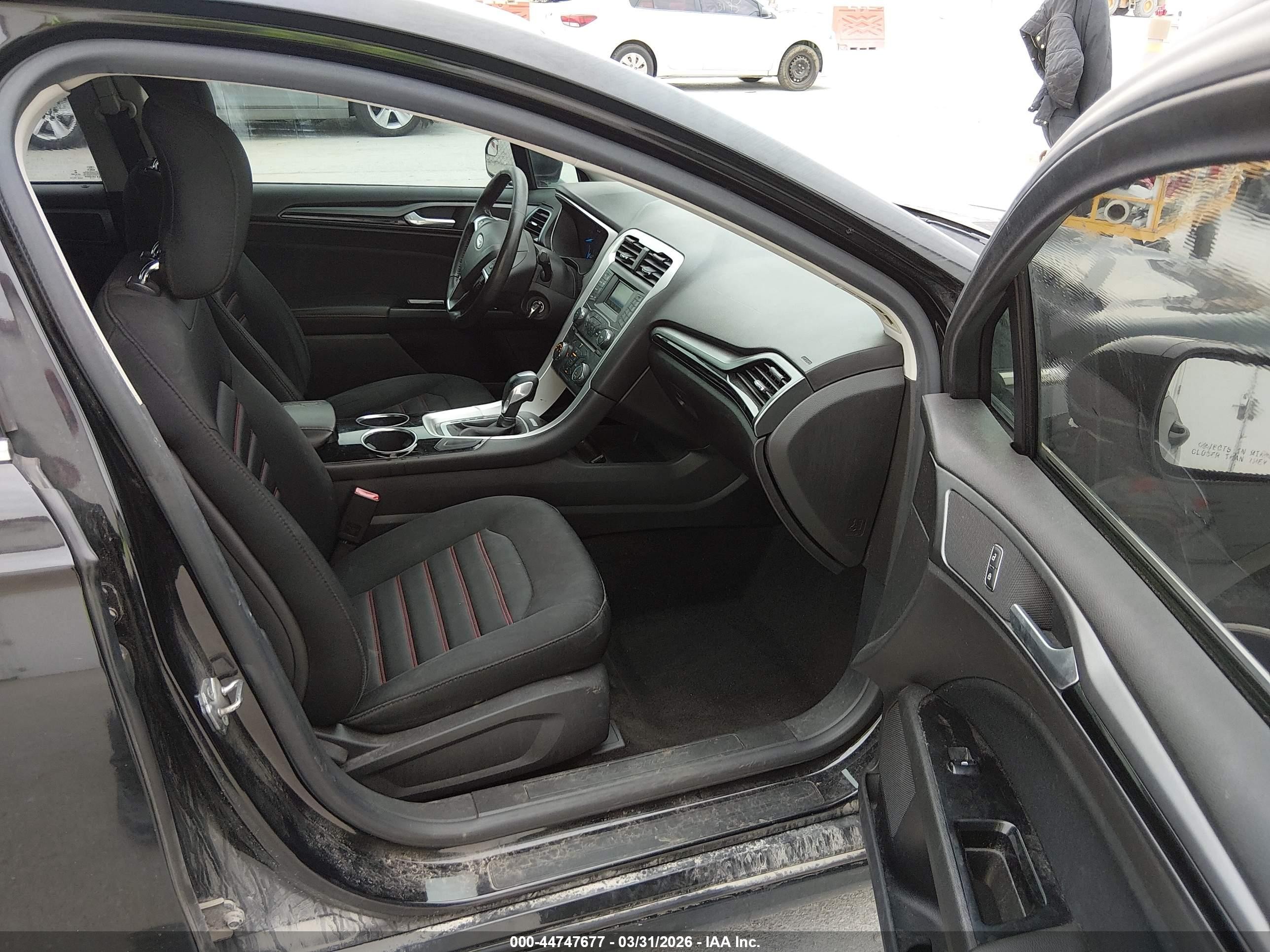 2013 Ford Fusion Se Black vin: 3FA6P0HR2DR260629