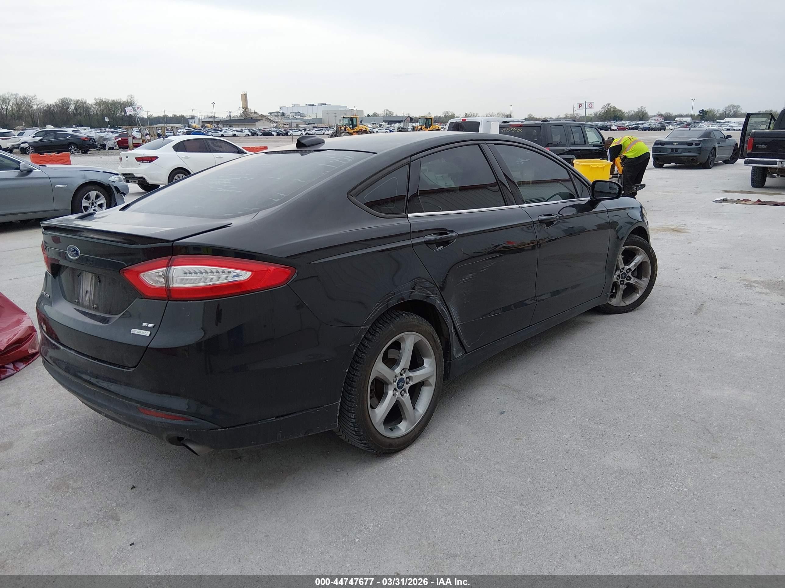 2013 Ford Fusion Se Black vin: 3FA6P0HR2DR260629