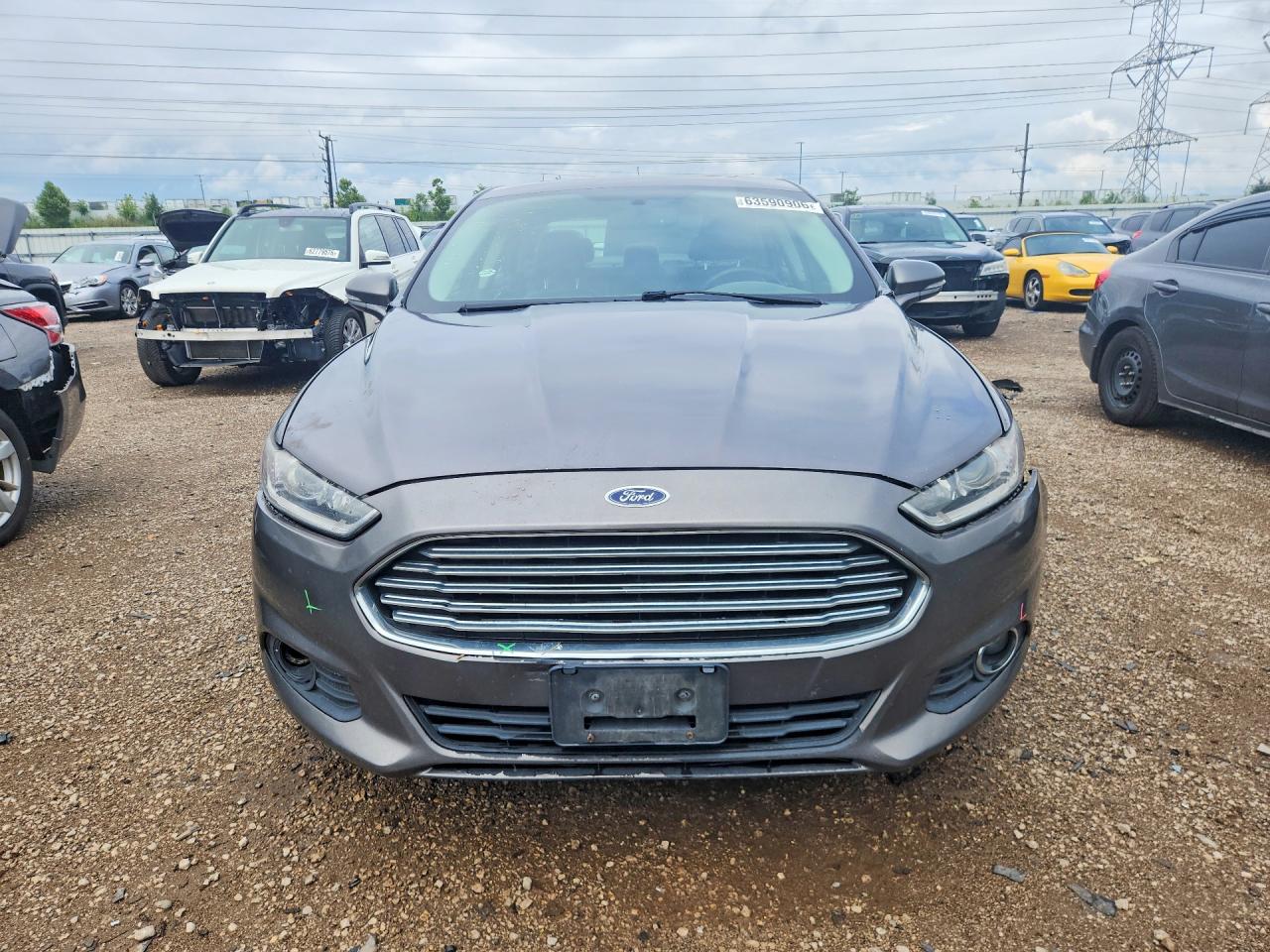 2013 Ford Fusion Se Gray vin: 3FA6P0HR2DR277995