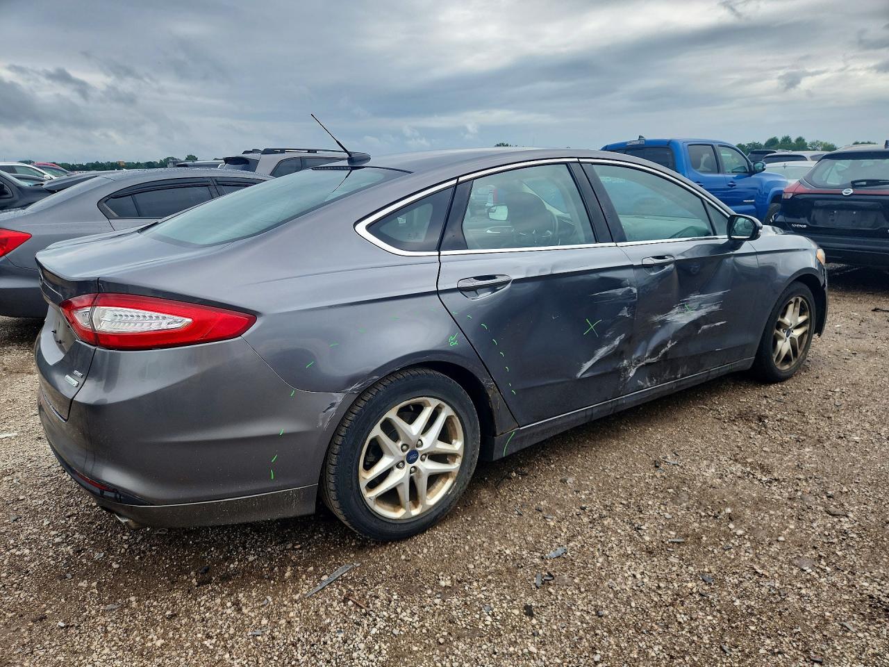 2013 Ford Fusion Se Gray vin: 3FA6P0HR2DR277995