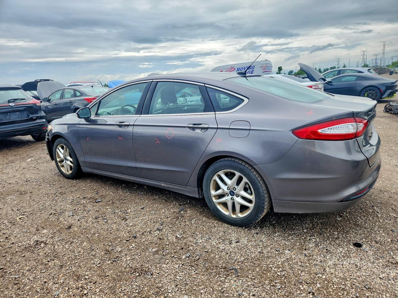 2013 Ford Fusion Se Gray vin: 3FA6P0HR2DR277995