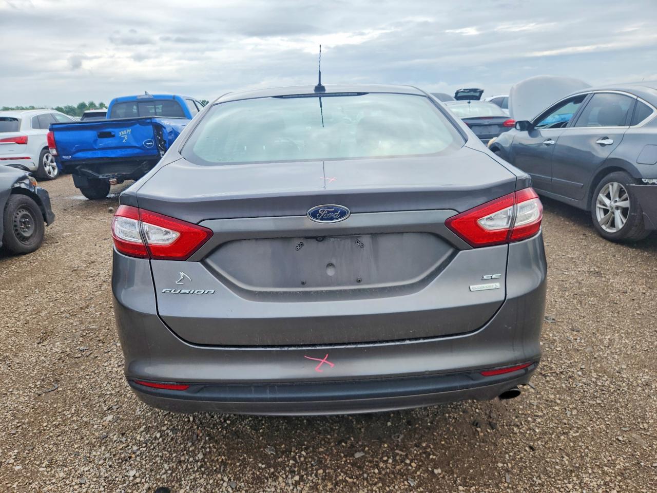 2013 Ford Fusion Se Gray vin: 3FA6P0HR2DR277995