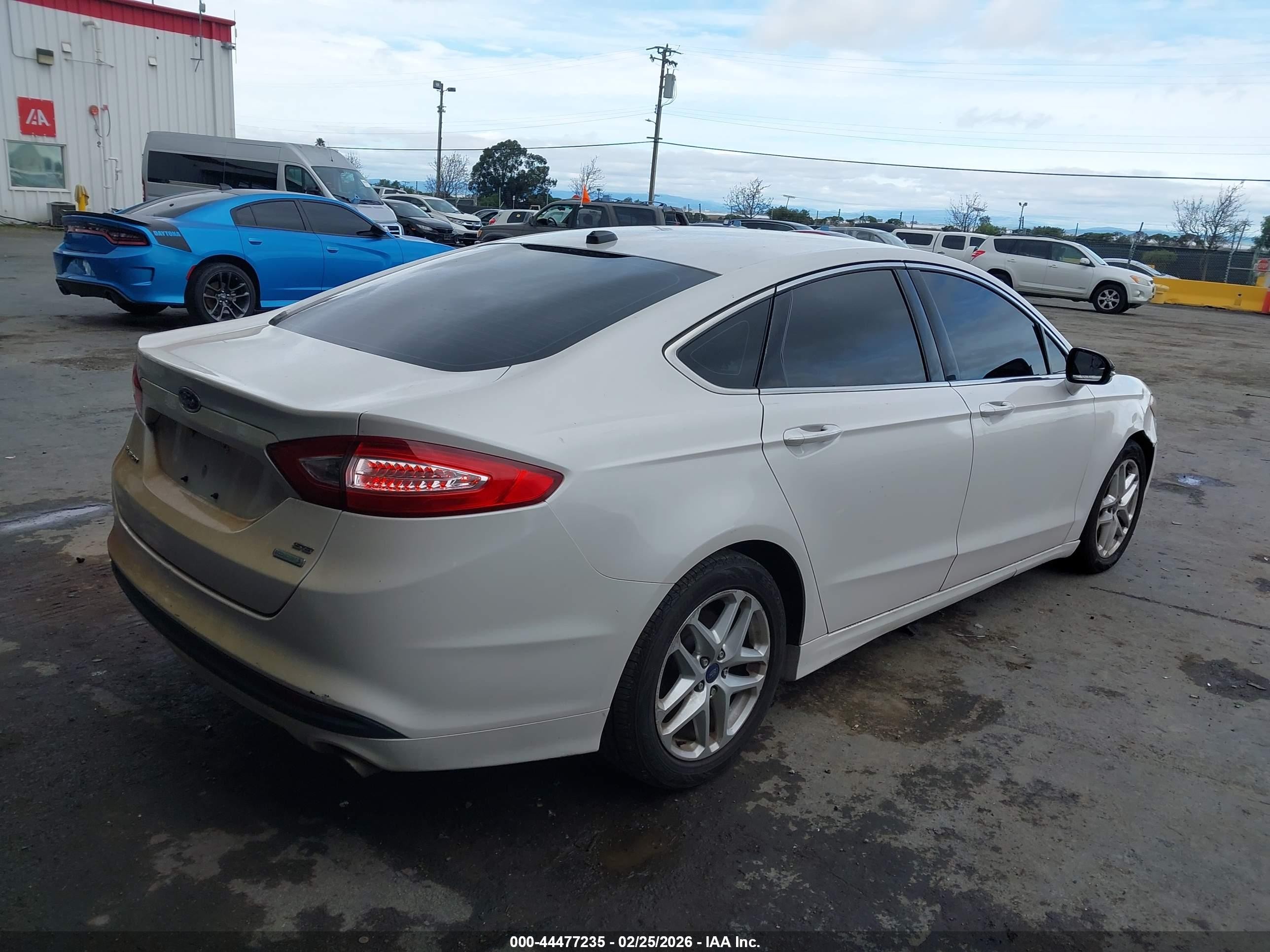 2013 Ford Fusion Se White vin: 3FA6P0HR2DR310381