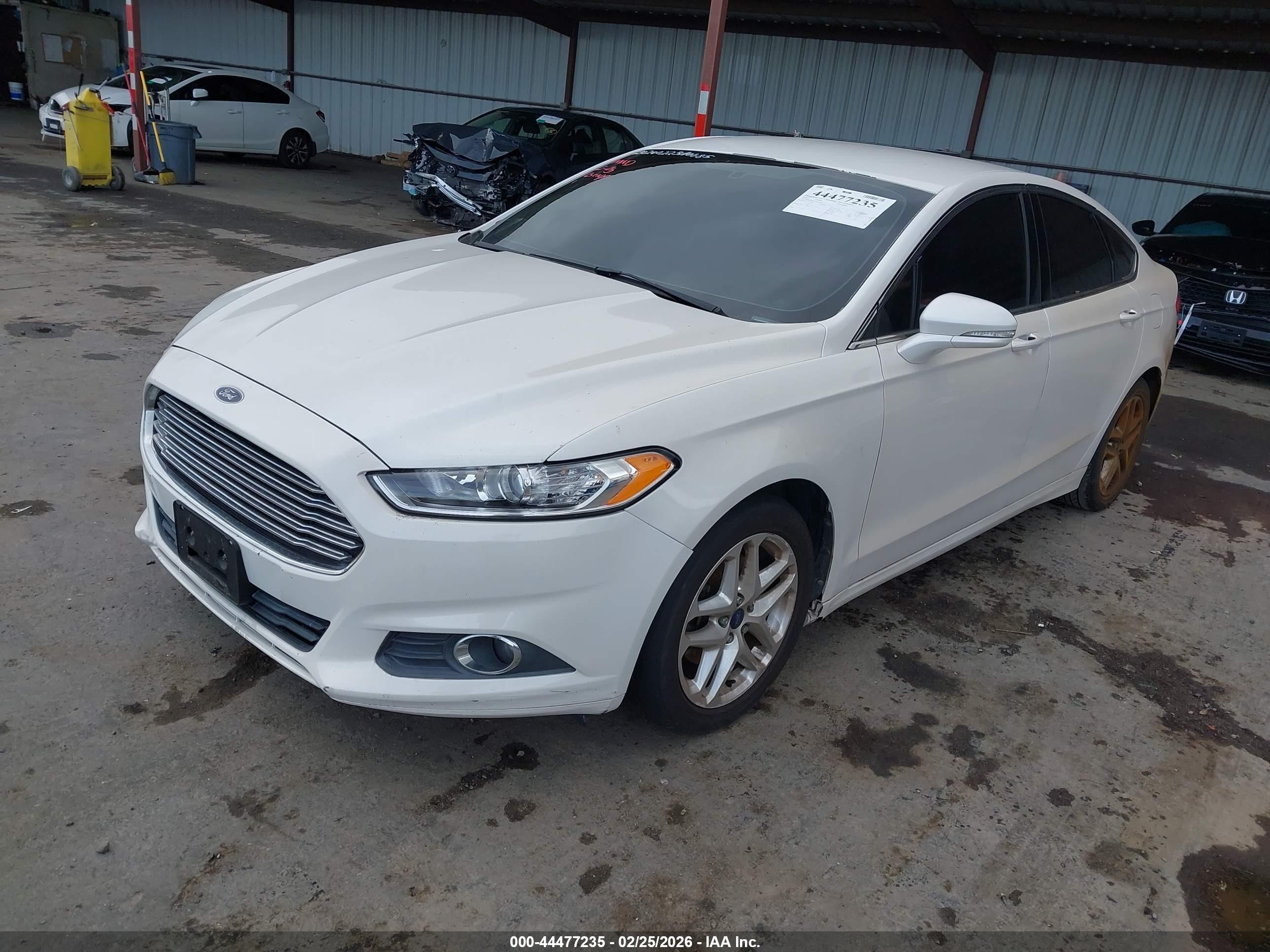 2013 Ford Fusion Se White vin: 3FA6P0HR2DR310381