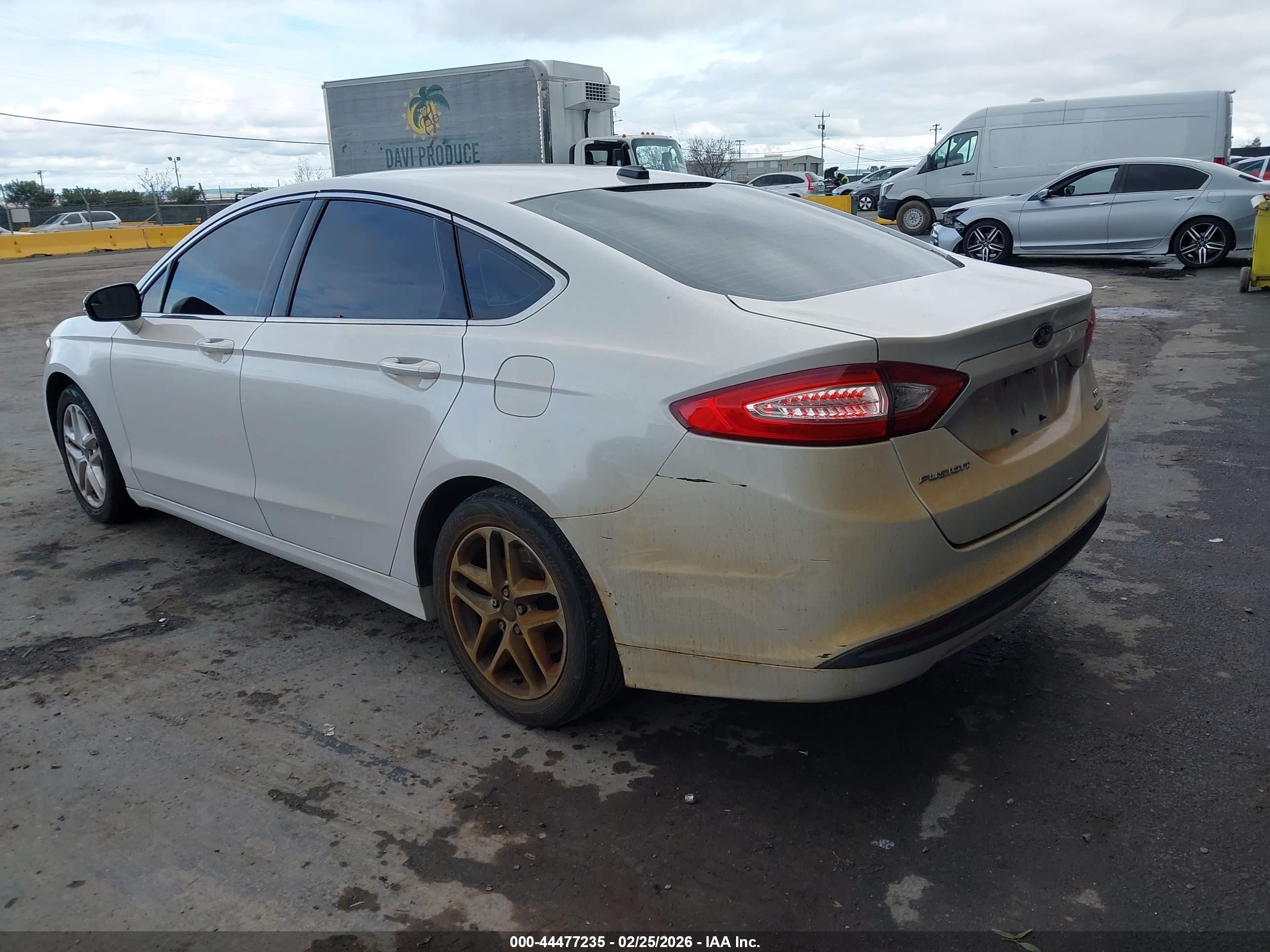 2013 Ford Fusion Se White vin: 3FA6P0HR2DR310381