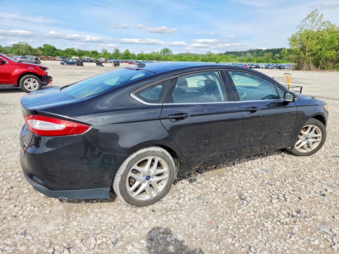 2013 Ford Fusion Se Black vin: 3FA6P0HR2DR313331