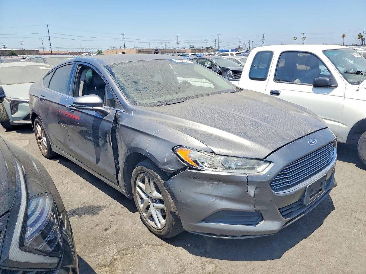 2013 Ford Fusion Se Gray vin: 3FA6P0HR2DR371276