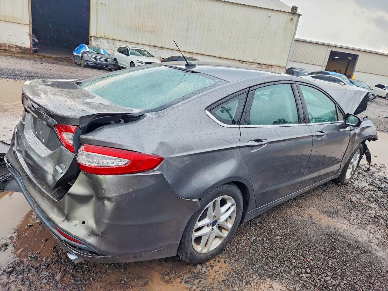 2014 Ford Fusion Se Gray vin: 3FA6P0HR2ER311046